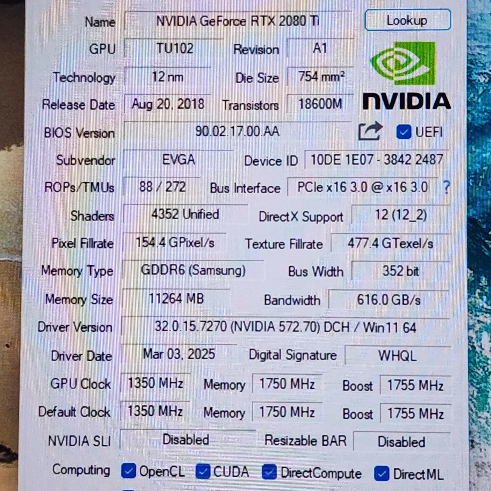 EVGA Nvidia GeForce  RTX  2080 Ti  FTW3 ULTRA GAMING pn 11g-p4-2487-kr with lots of xtras Carbon Kit