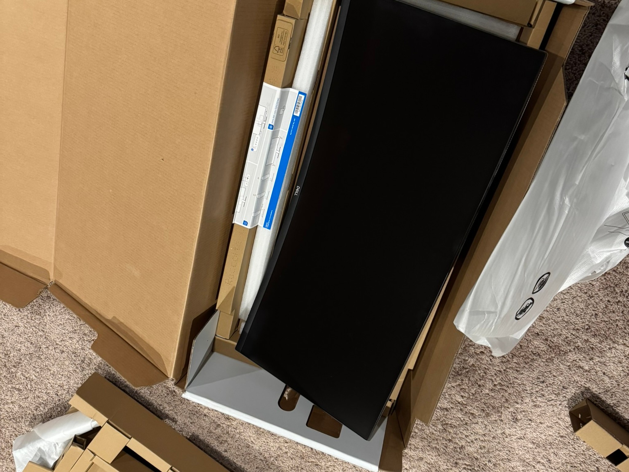 DELL S4323DWC curved USB-C monitor Used with Box