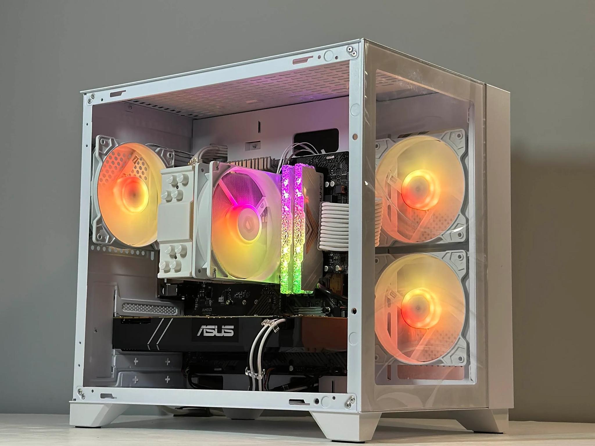 White Gaming PC |AMD Ryzen 5 2600| Nvidia GTX 1080 8GB | 16GB RAM | 480GB SSD | WIFI |