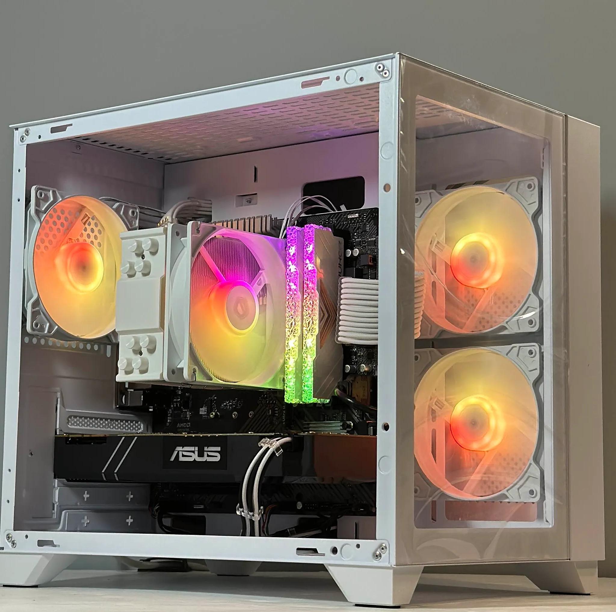 White Gaming PC |AMD Ryzen 5 2600| Nvidia GTX 1080 8GB | 16GB RAM | 480GB SSD | WIFI |
