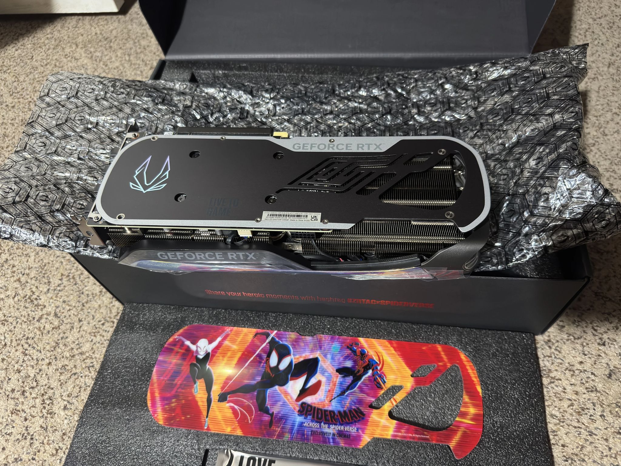 4070 Ti Spiderman Edition - ZOTAC GAMING GeForce RTX 4070 Ti AMP Extreme AIRO - OPEN BOX - Rare