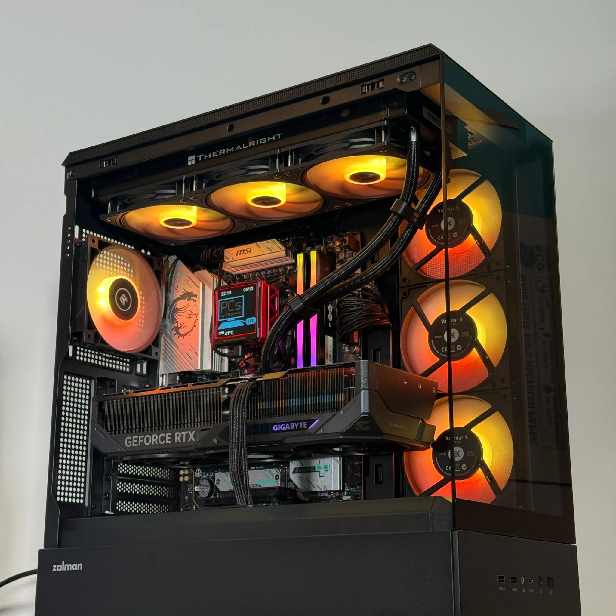 RTX 5090 Flagship Gaming PC Ryzen 9800x3d 64GB DDR5 4TB NVME