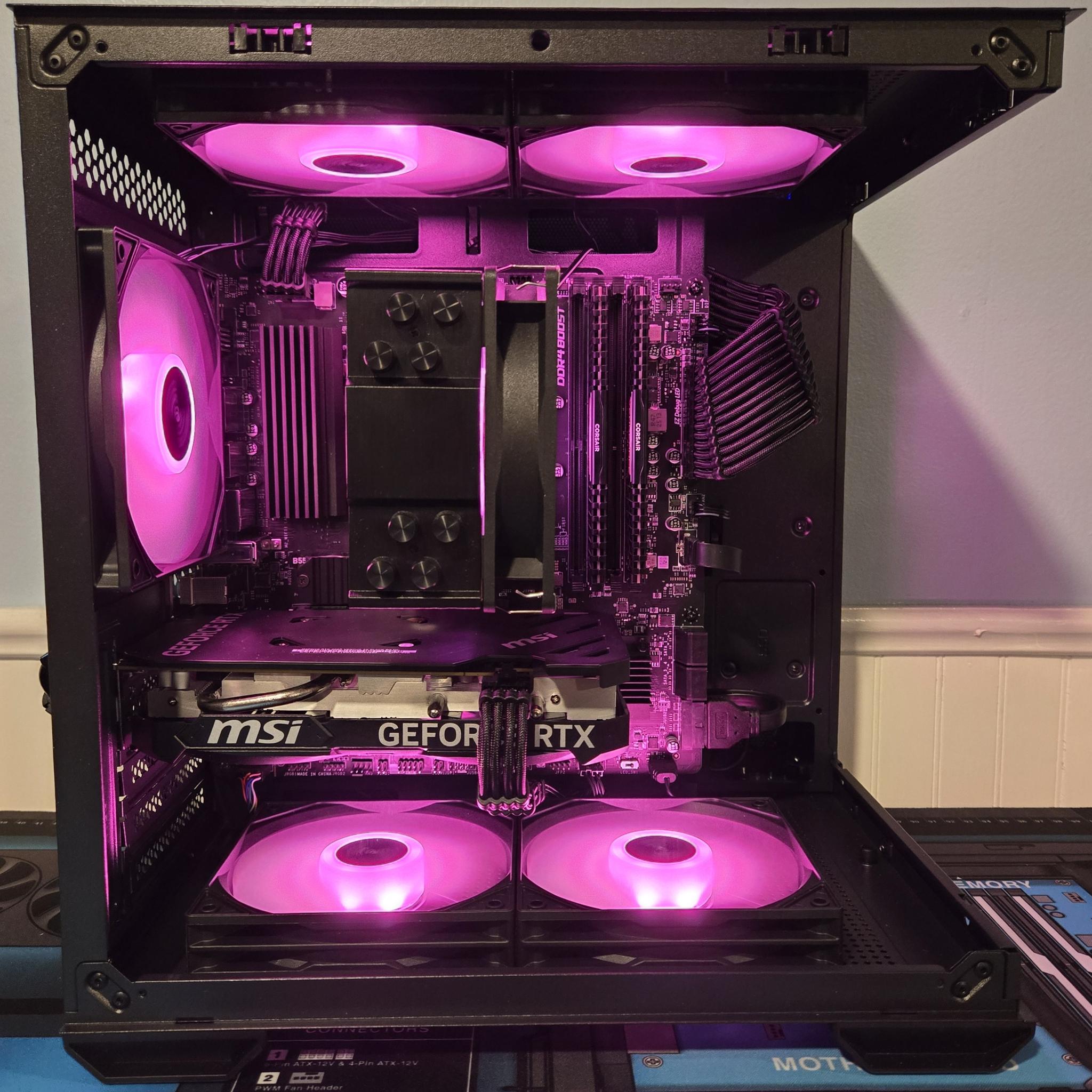 🖥️1080 Gaming PC🖥️ |Ryzen 5 5500|RTX 4060 8GB|32GB DDR4|1TB SSD| Wifi/BT|Win 11 Pro