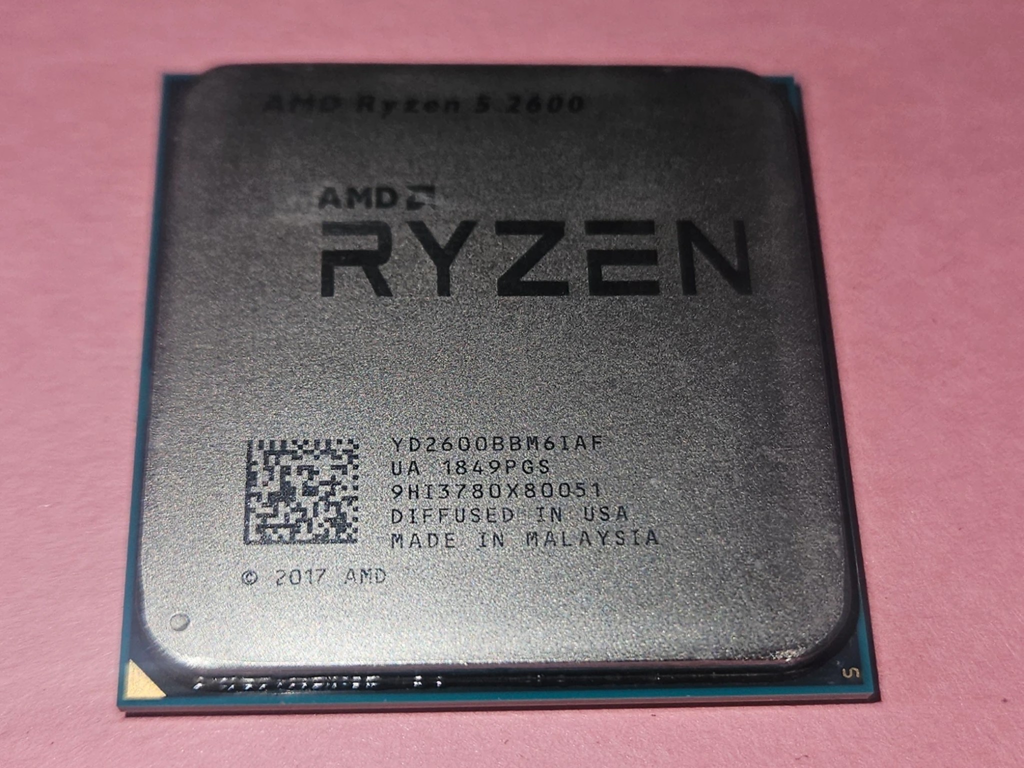AMD Ryzen 5 2600 Six-Core 3.4-3.9 GHz 65W Socket AM4 CPU Processor