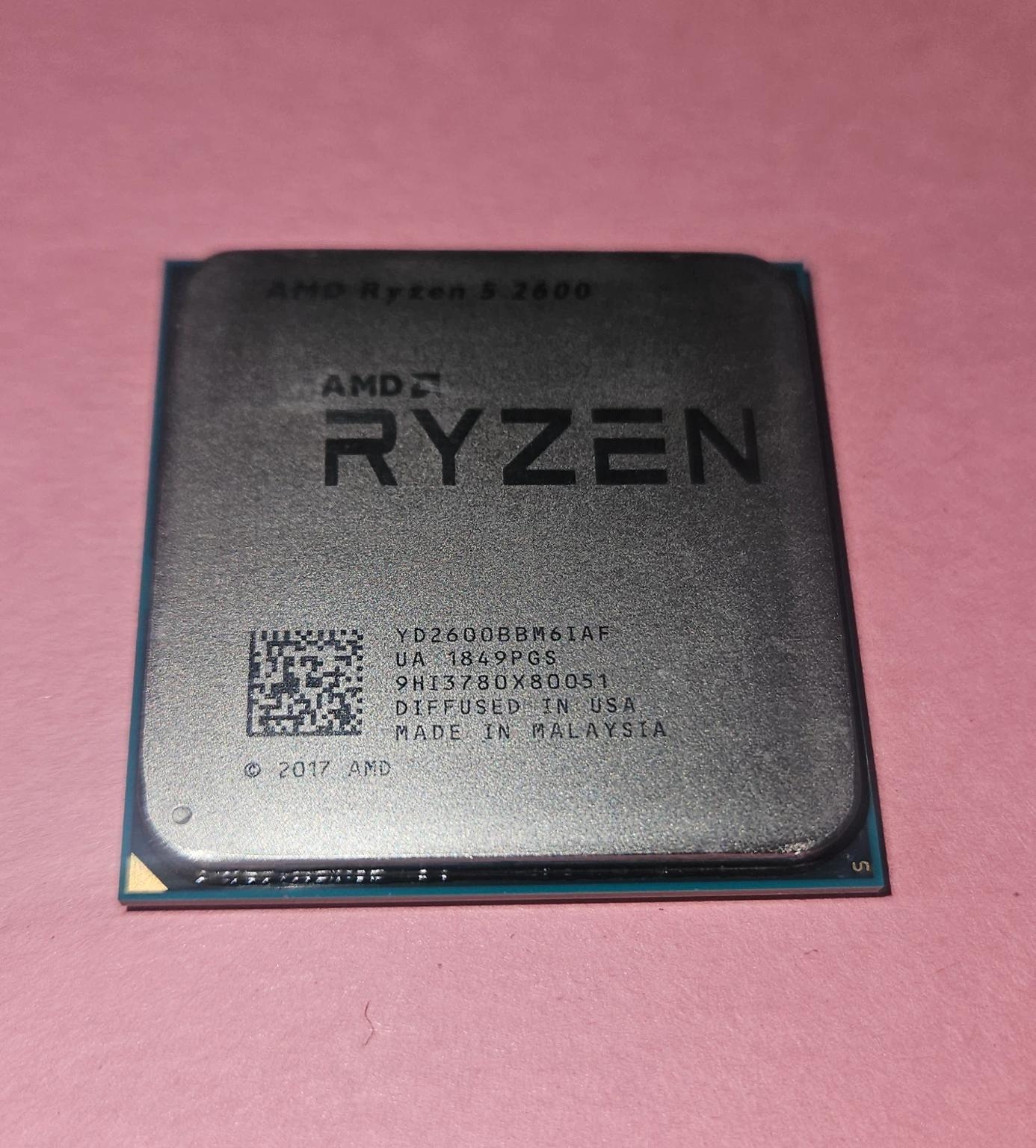 AMD Ryzen 5 2600 Six-Core 3.4-3.9 GHz 65W Socket AM4 CPU Processor