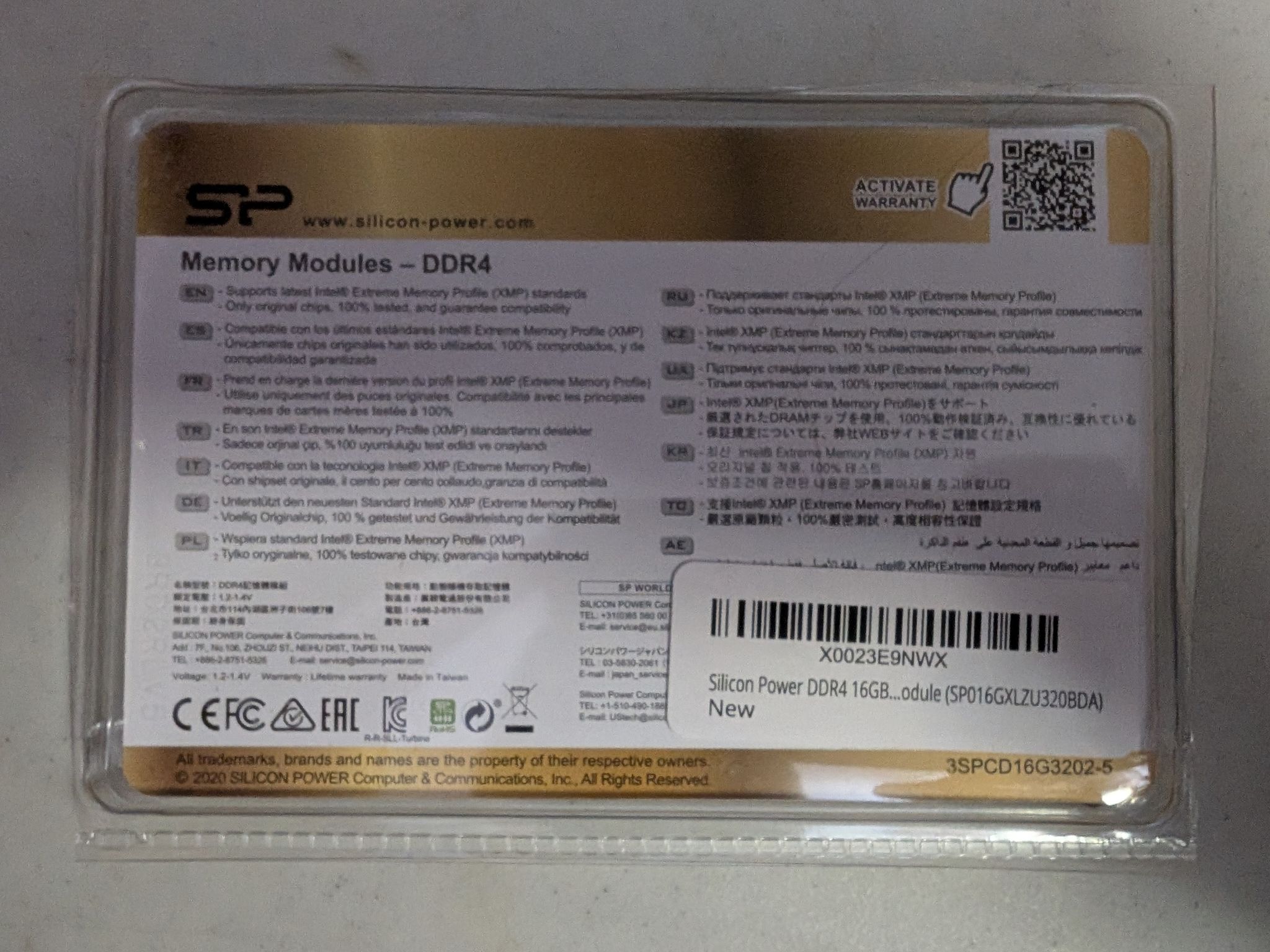 [Used] Silicon Power XPOWER Turbine 16GB (2x8GB) DDR4 RAM Kit