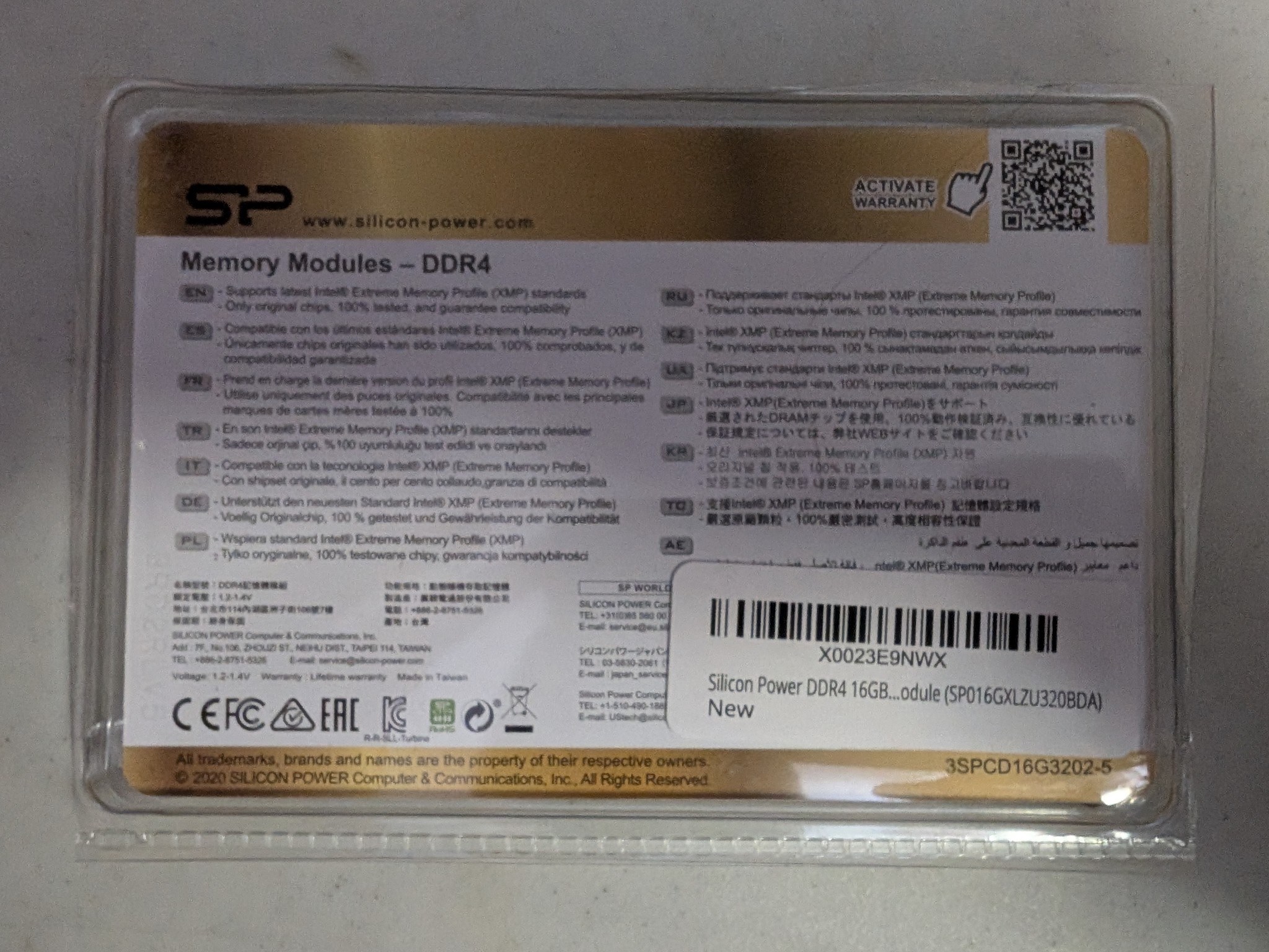 [Used] Silicon Power XPOWER Turbine 16GB (2x8GB) DDR4 RAM Kit