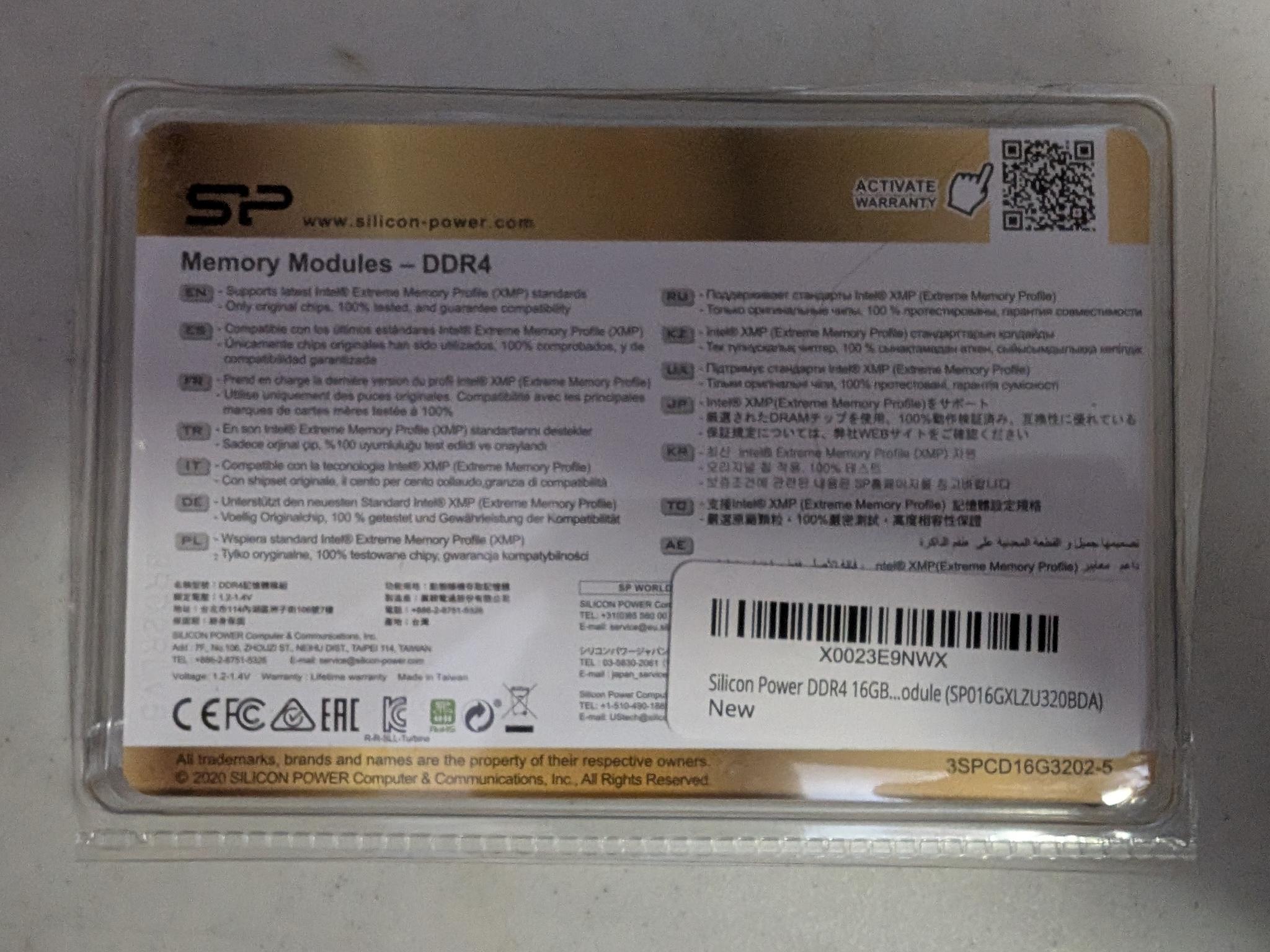 [Used] Silicon Power XPOWER Turbine 16GB (2x8GB) DDR4 RAM Kit