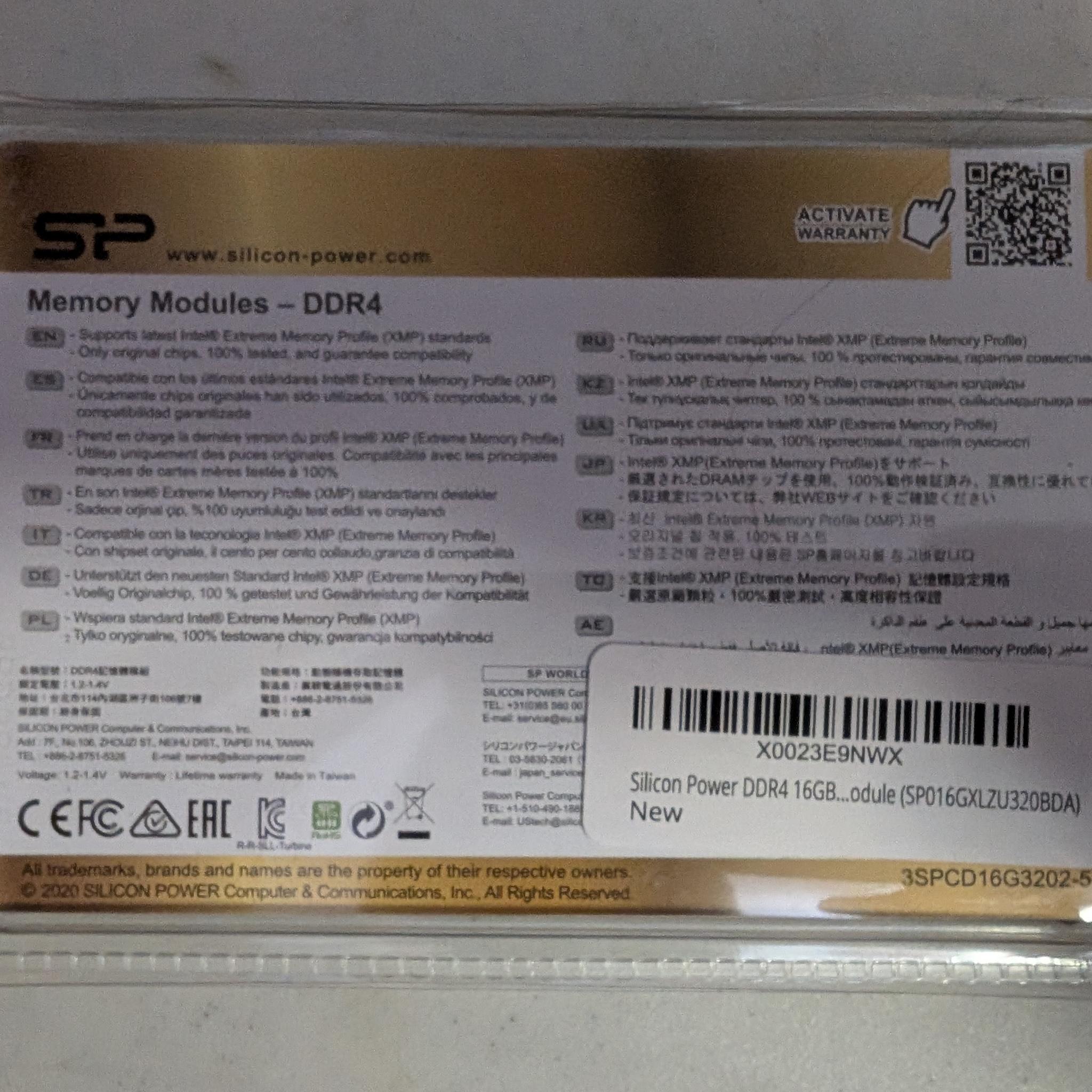 [Used] Silicon Power XPOWER Turbine 16GB (2x8GB) DDR4 RAM Kit