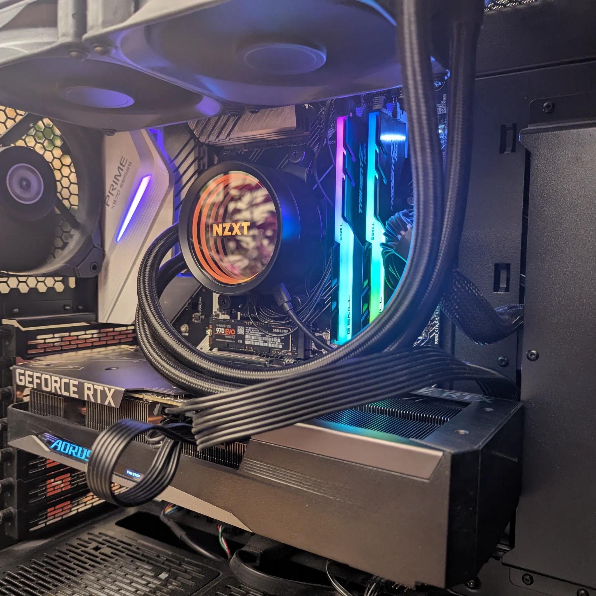 ⚡ Aether – Ryzen 9 3950X | AORUS 3060 Ti | 32GB 3600MHz RGB | 1TB NVMe | Liquid Cooled