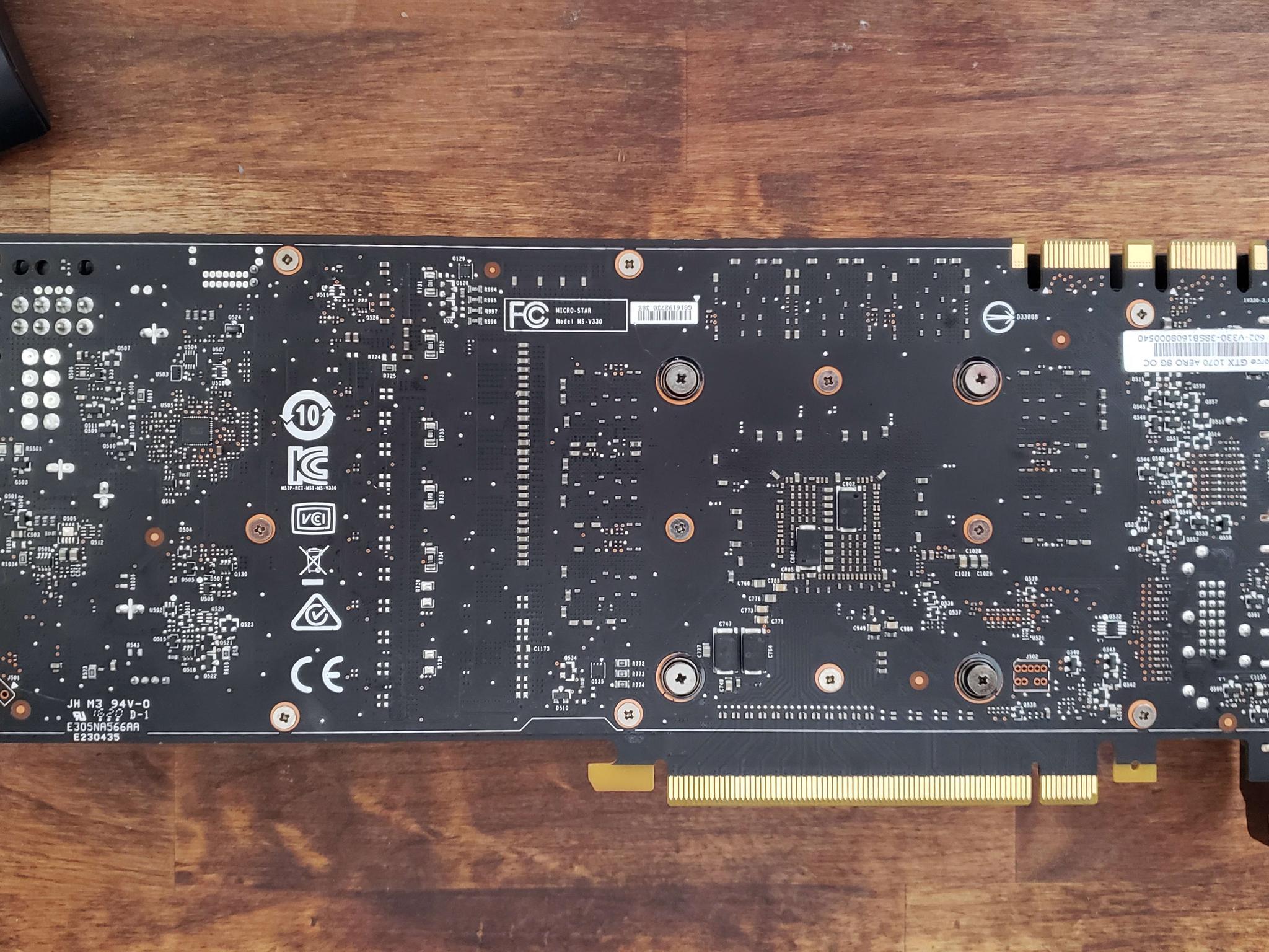 MSi GTX 1070 Aero 8G OC