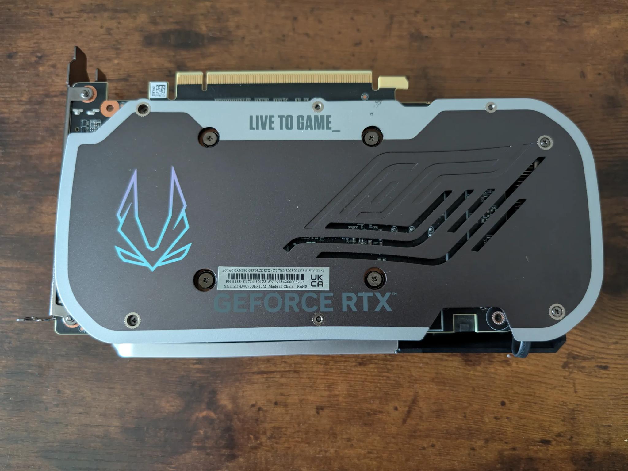 ZOTAC GAMING GeForce RTX 4070 Twin Edge OC