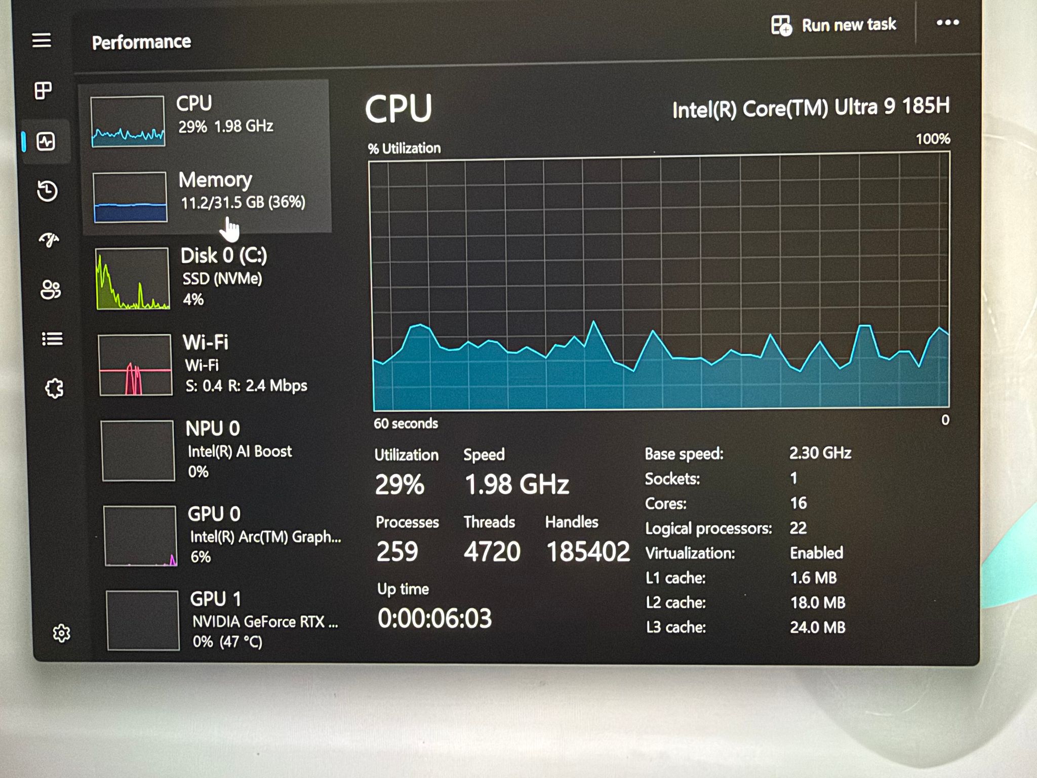Alienware m16 R2 16" Core Ultra 9 185H 32GB 1TB SSD RTX 4060 8GB  - Used