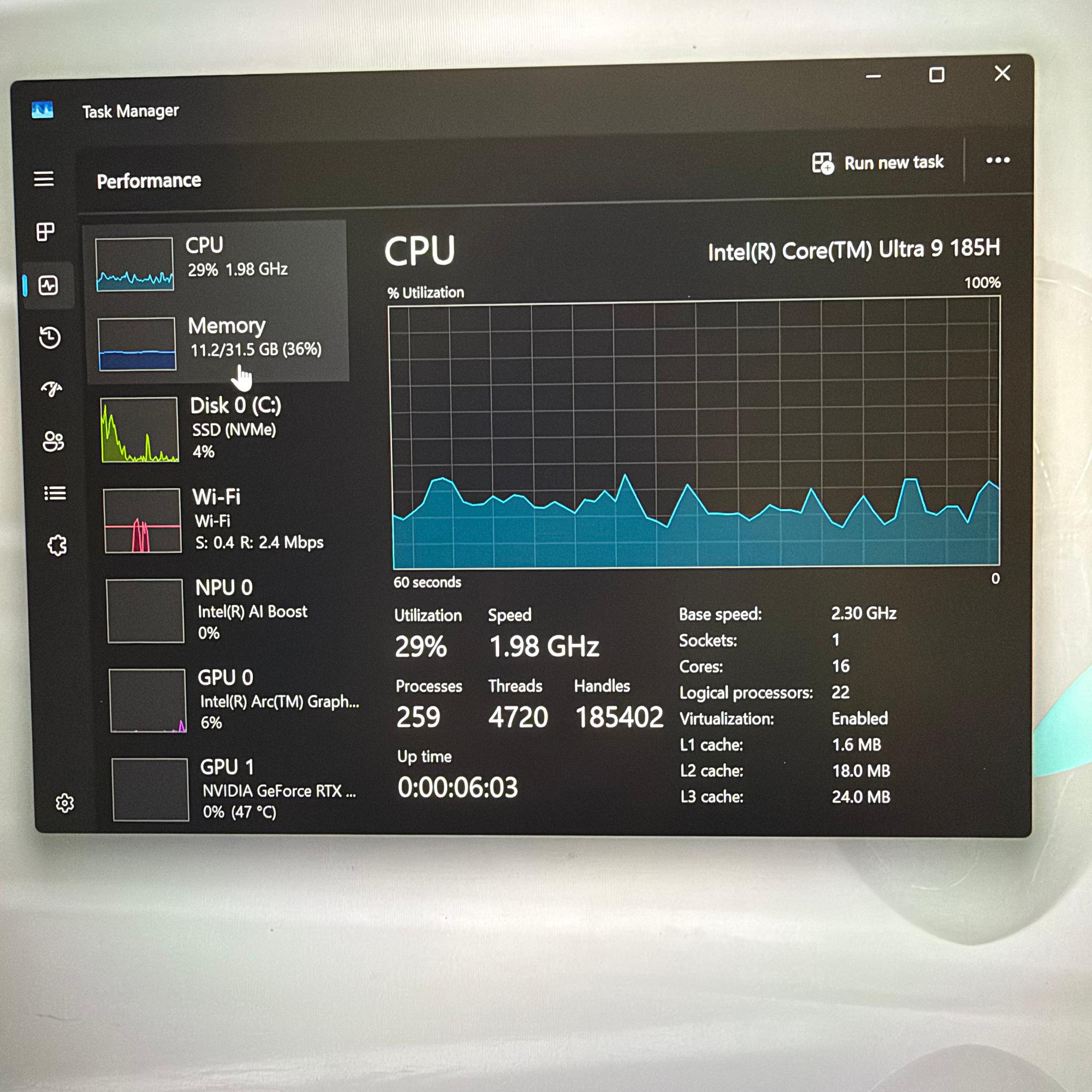 Alienware m16 R2 16" Core Ultra 9 185H 32GB 1TB SSD RTX 4060 8GB  - Used