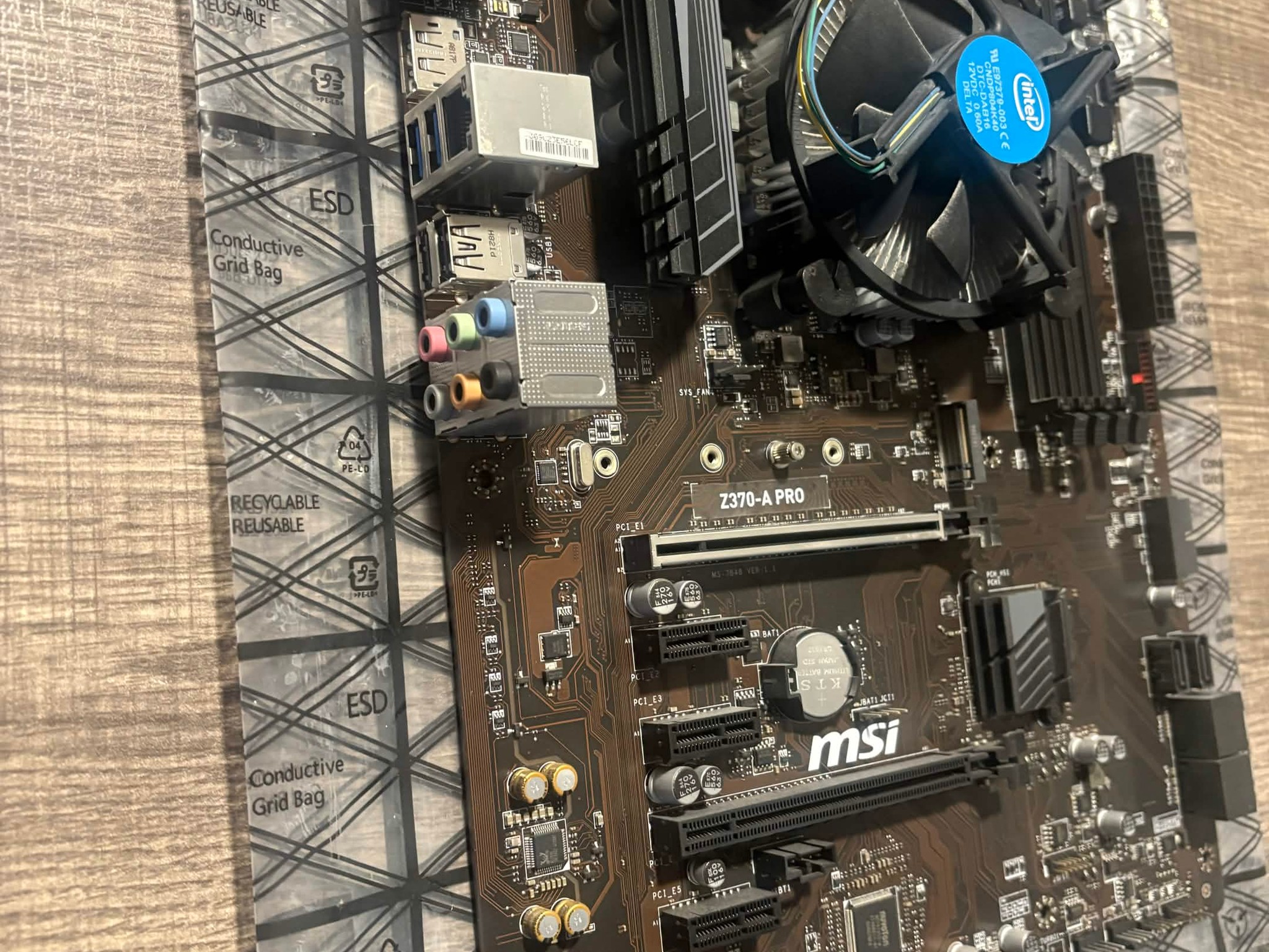 On Sale! MSI Z370-A PRO + Intel i7-8700 Combo – Untested (No IO Shield/Box)