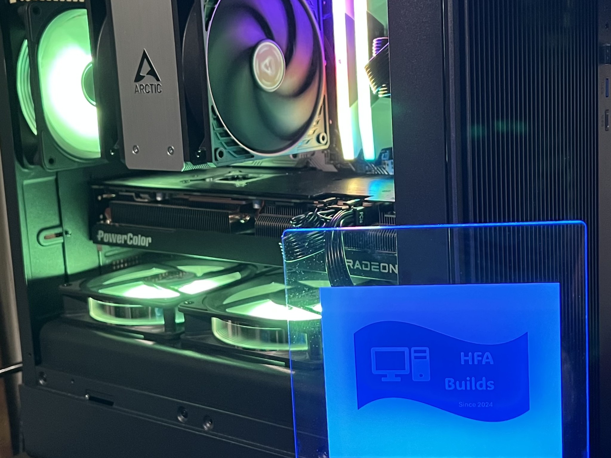Team Red 3.0 Ryzen 5 7600x 1.5 TB SSD 32GB DDR5 RX 7800 XT ARGB fans. ALL NEW parts!