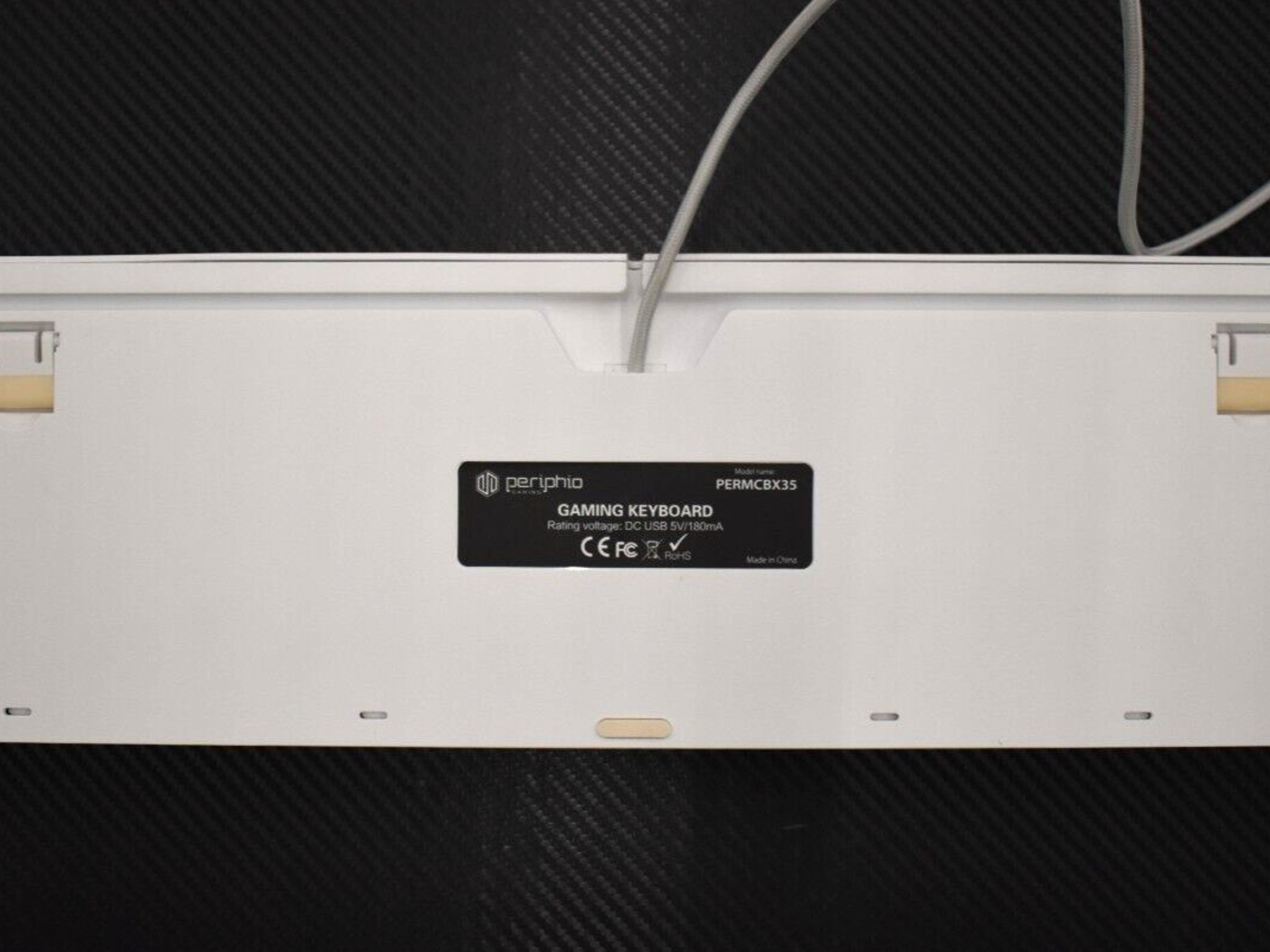 Periphio USB Wired RGB Gaming Keyboard (PERMCBX35)