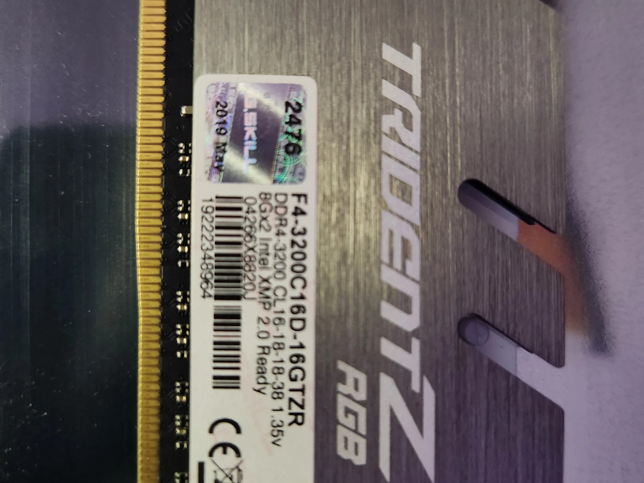 G.Skill Trident Z RGB 16 GB (2 x 8 GB) DDR4-3200 CL16