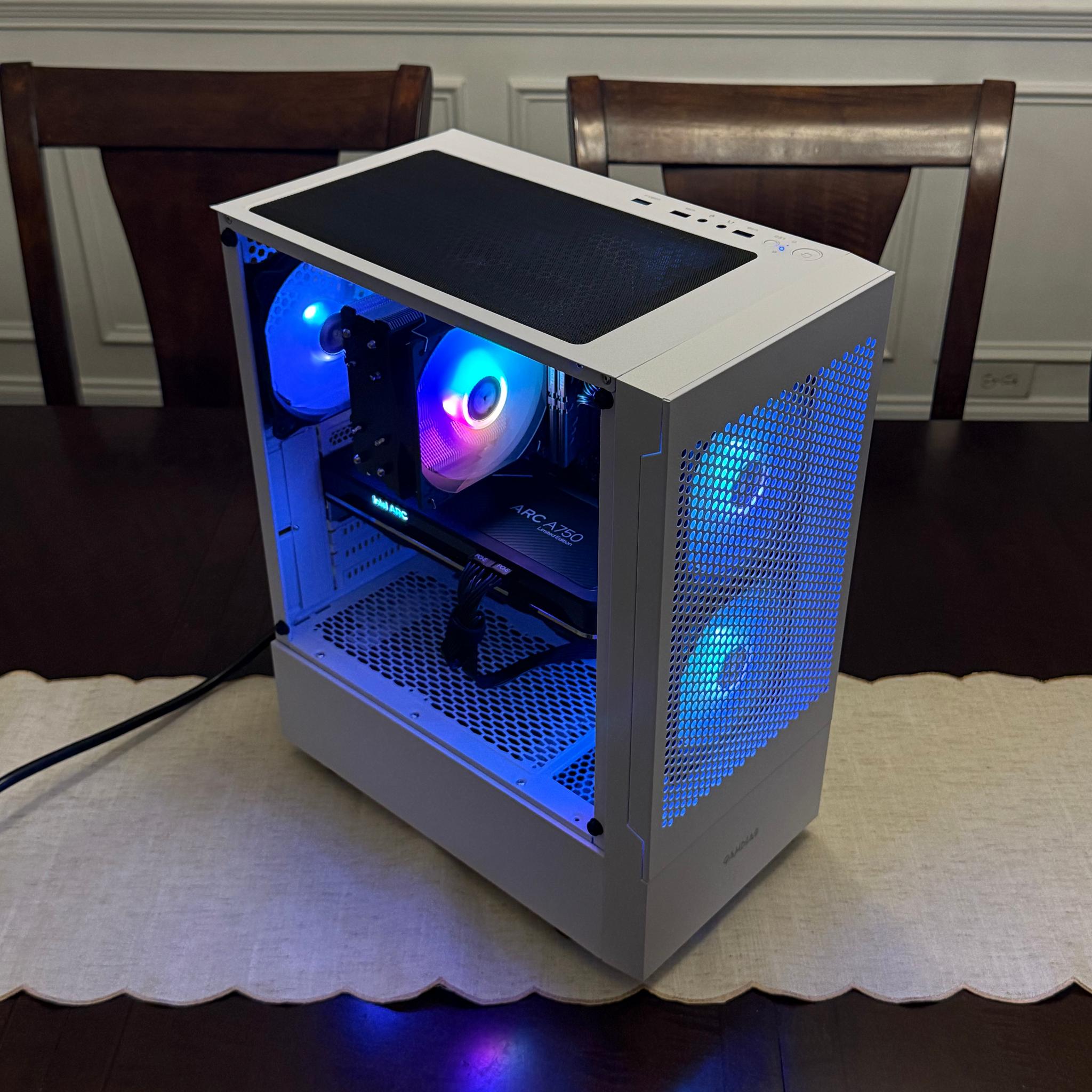 Intel ARC A750 8GB | Ryzen 5 5600G | 32GB DDR4 | 1TB NVMe | Win11 | WiFi | 1080P Gaming PC