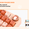 Colorful Gameow Mechanical Gaming Keyboard, Thermal Sublimation PBT Key Cap With Vibrant Cute Design