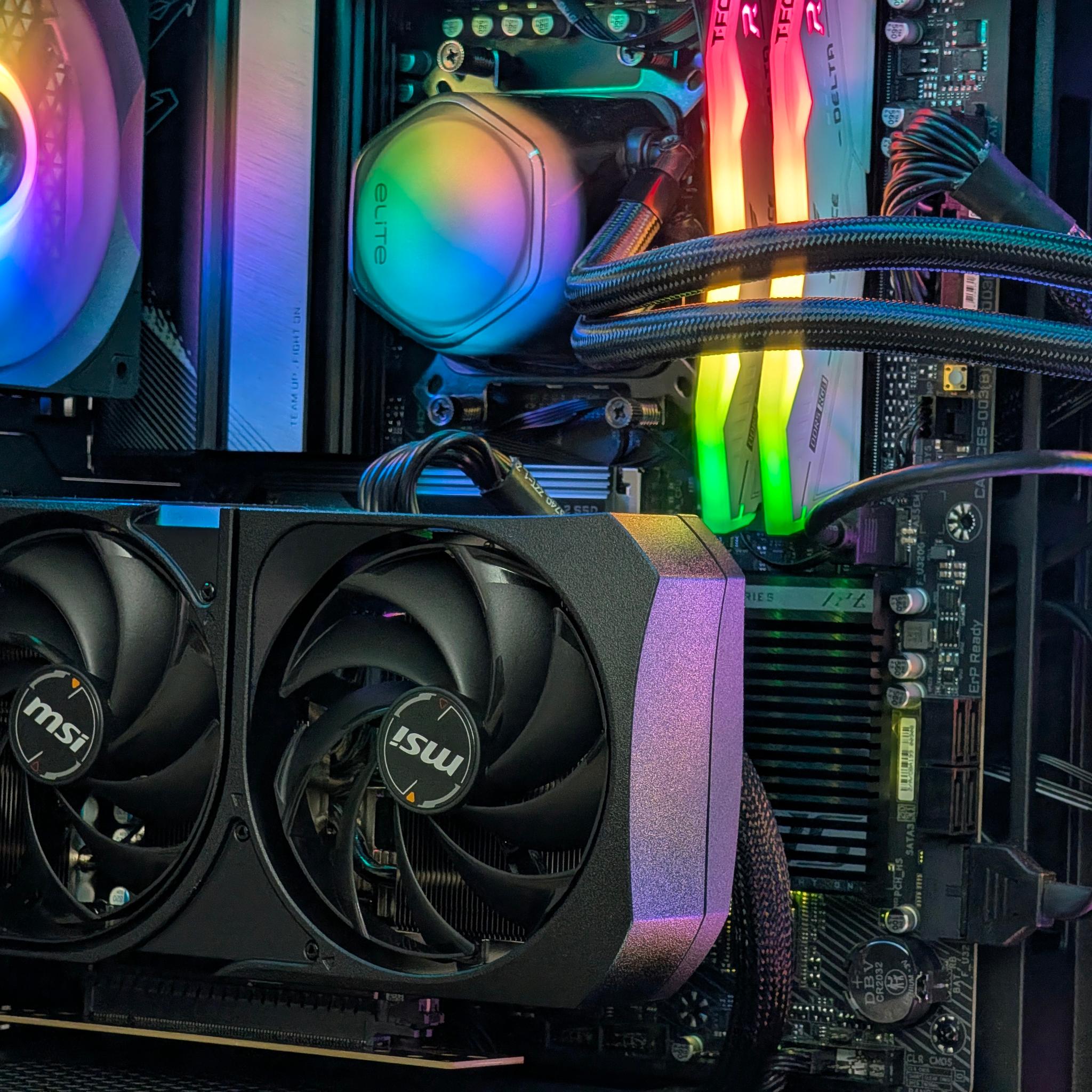 🌈🖤Ryzen 5 9600x | RTX 5070 | 32GB DDR5 | 2TB SSD | Gaming PC🖤🌈