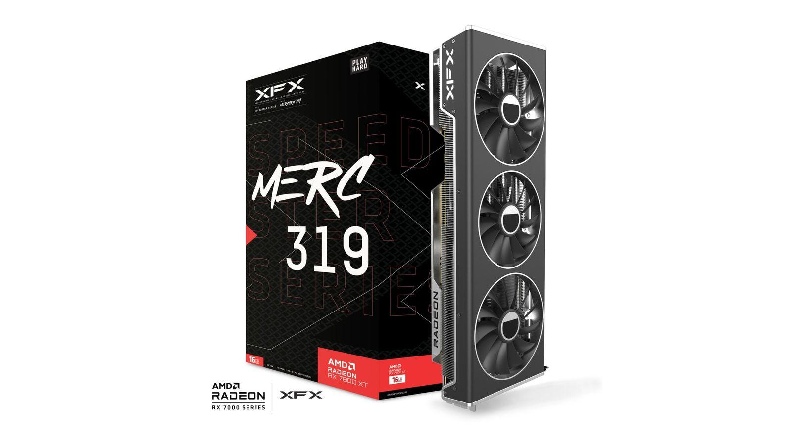 Used - XFX Speedster MERC 319 Radeon™ RX 7800 XT BLACK Edition
