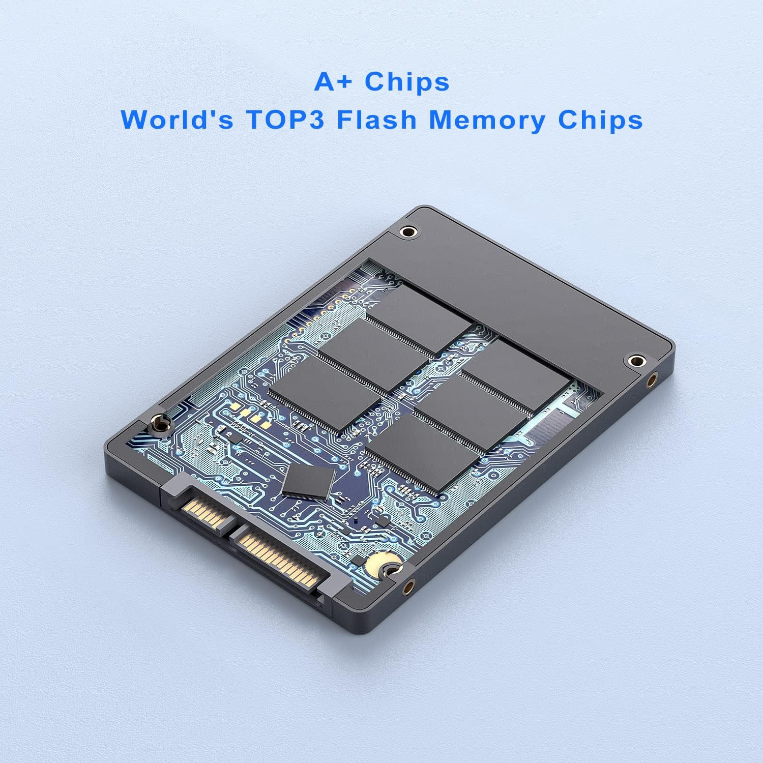 Vansuny 256GB SATA III SSD Internal Solid State Drive 2.5” 3D NAND Flash Up to 500MB/s