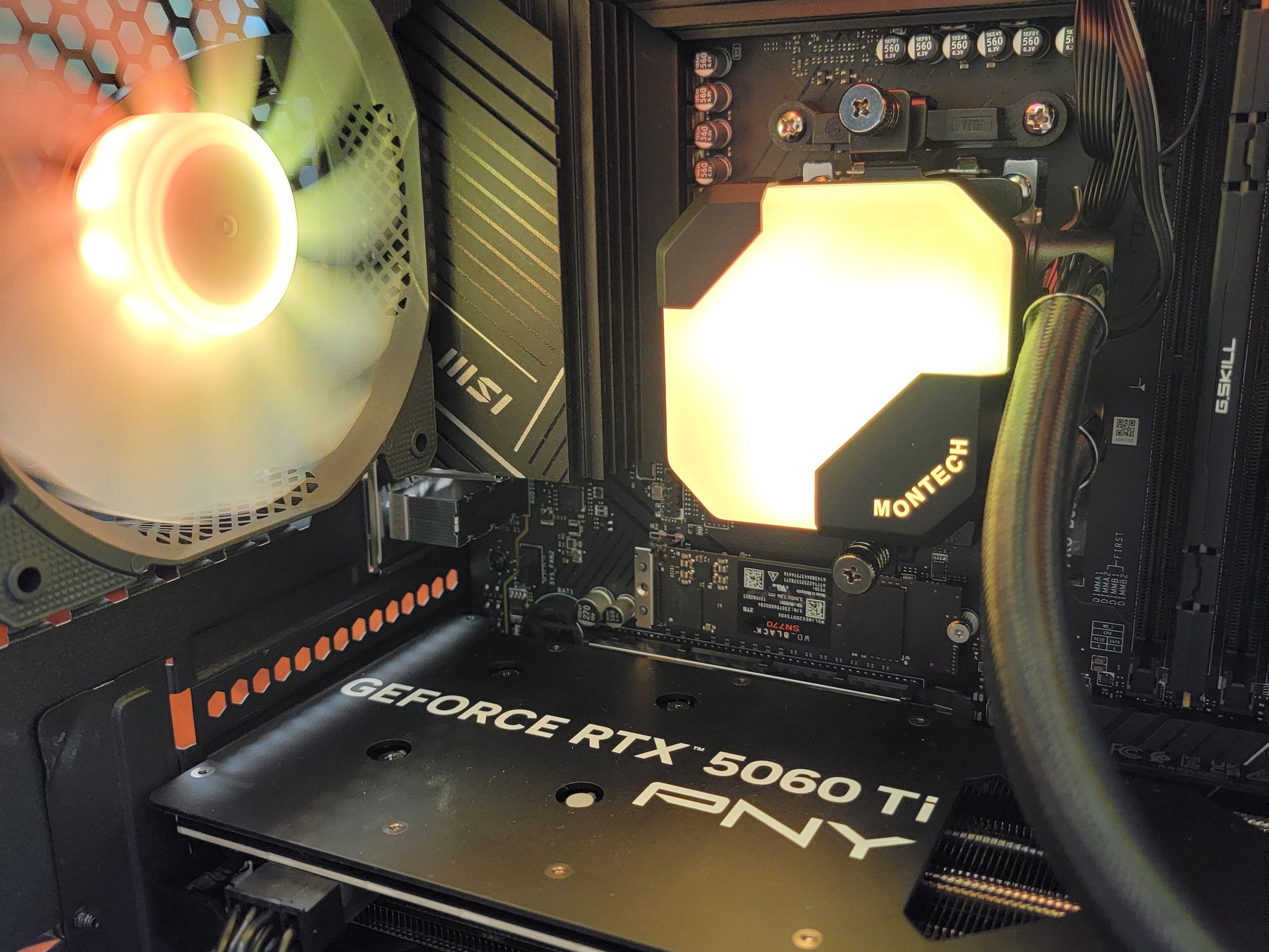 PNY RTX 5060ti 16gb + Ryzen 7700x PC Build #4