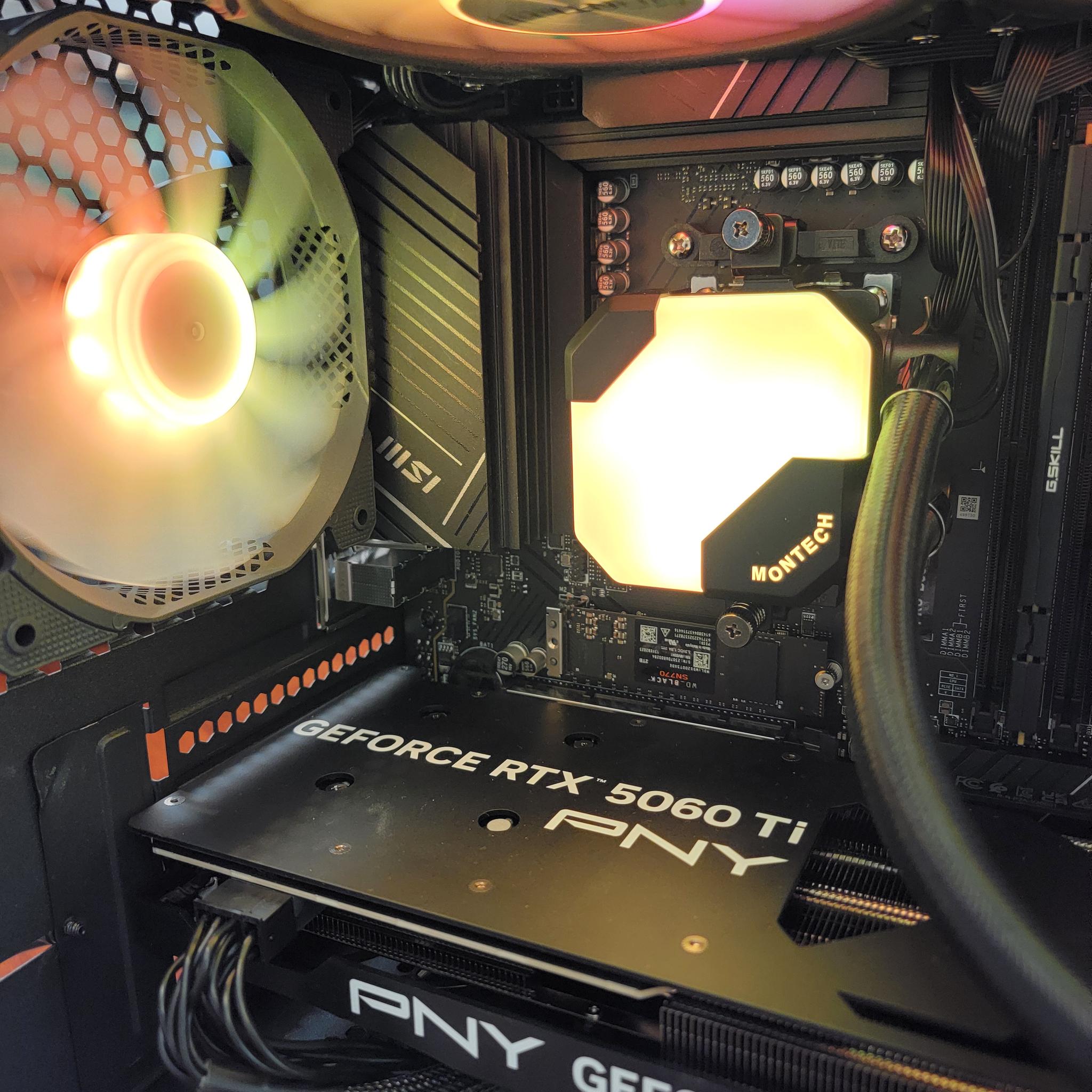 PNY RTX 5060ti 16gb + Ryzen 7700x PC Build #4