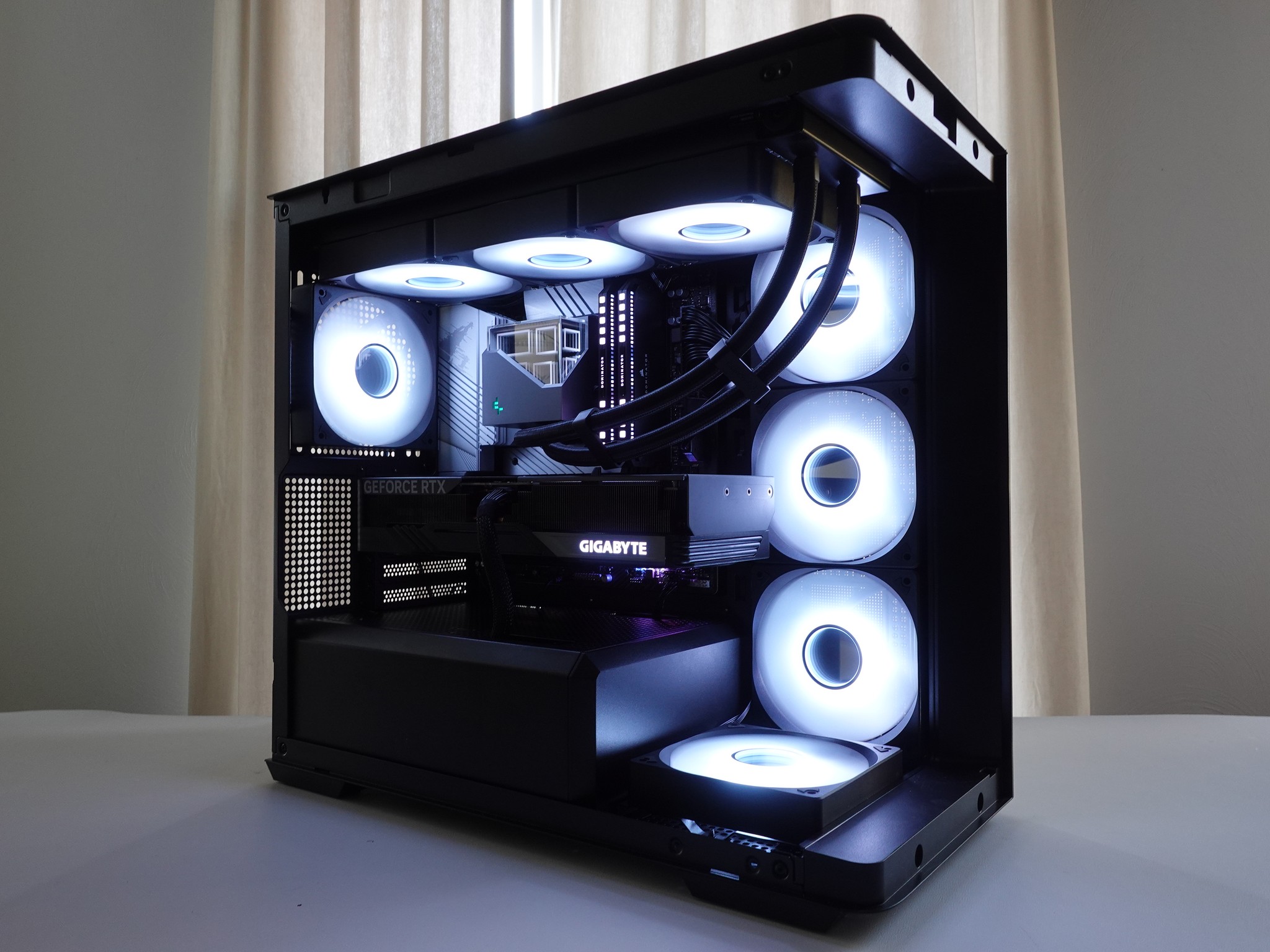 ⚫️🌀 Midnight Black Gaming PC Intel Core i5-13400F GIGABYTE GAMING OC 4070 32GB DDR5-5200 2TB NVMe