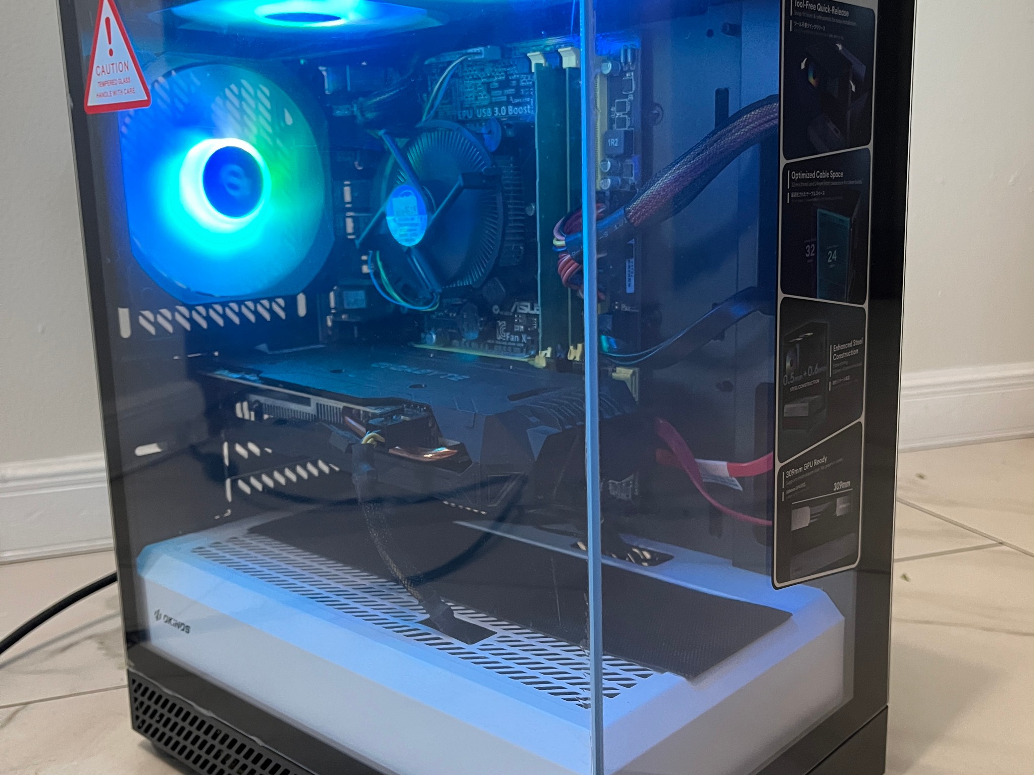 Budget Gaming PC - Intel i7-4790, NVIDIA GTX 1060, 12GB RAM, 1.1TB Storage, w/ Wi-Fi & BT