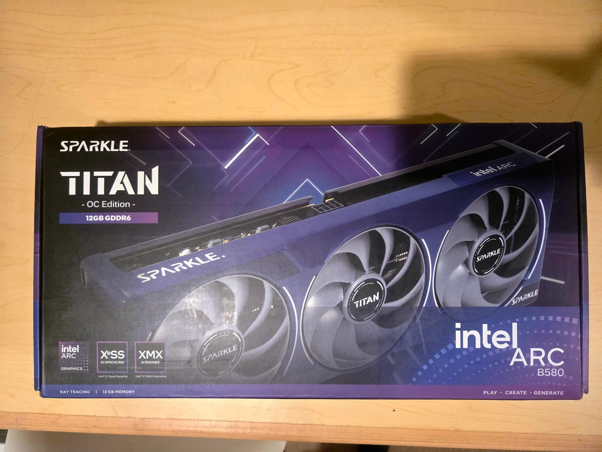 Used Mint - SPARKLE Intel Arc B580 TITAN OC