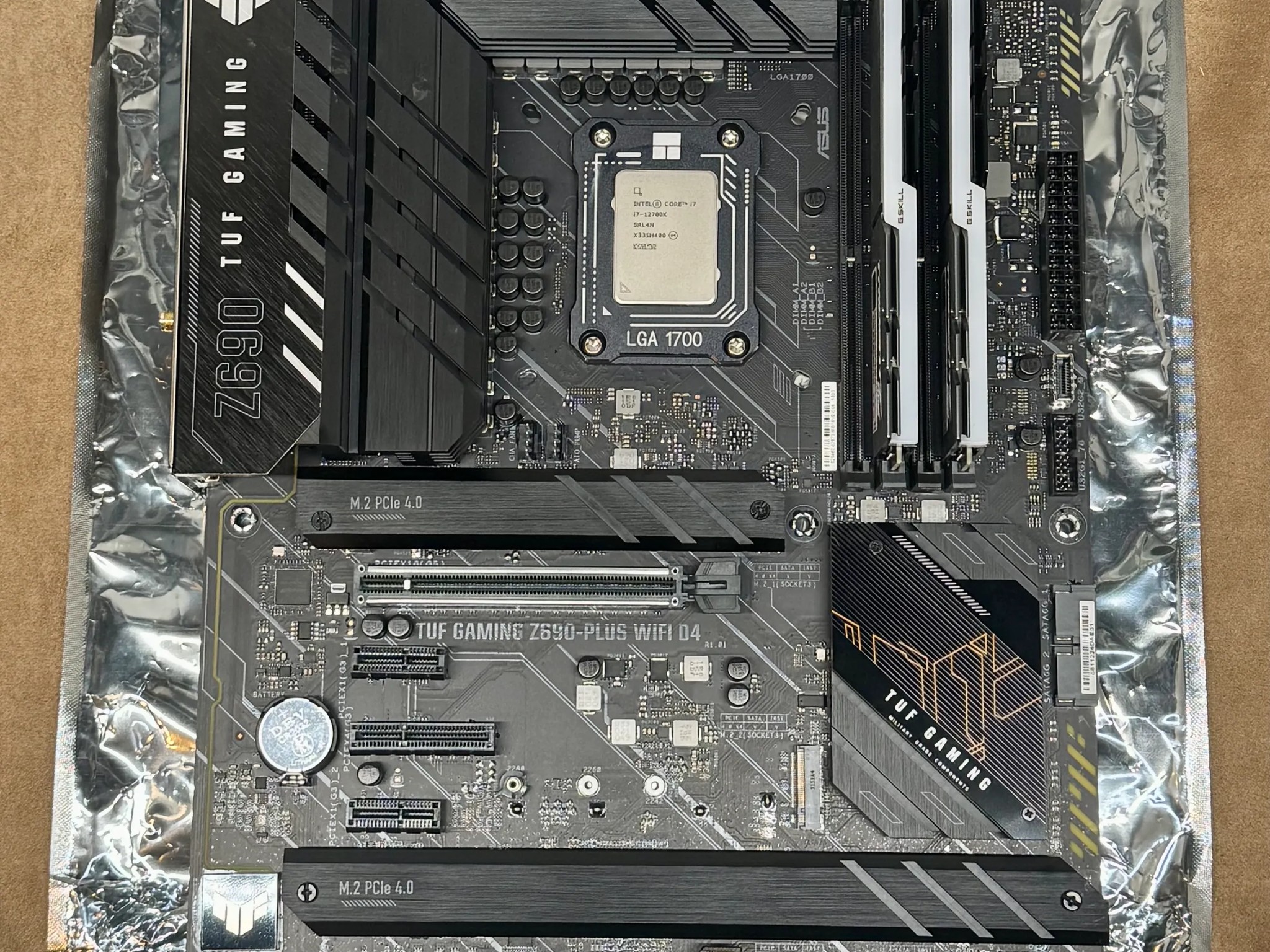Intel i7-12700K, 64GB, 1TB M2, ASUS TUF GAMING Z690-PLUS D4, Wifi 6E AX210 upgrade, NZXT C750 PSU