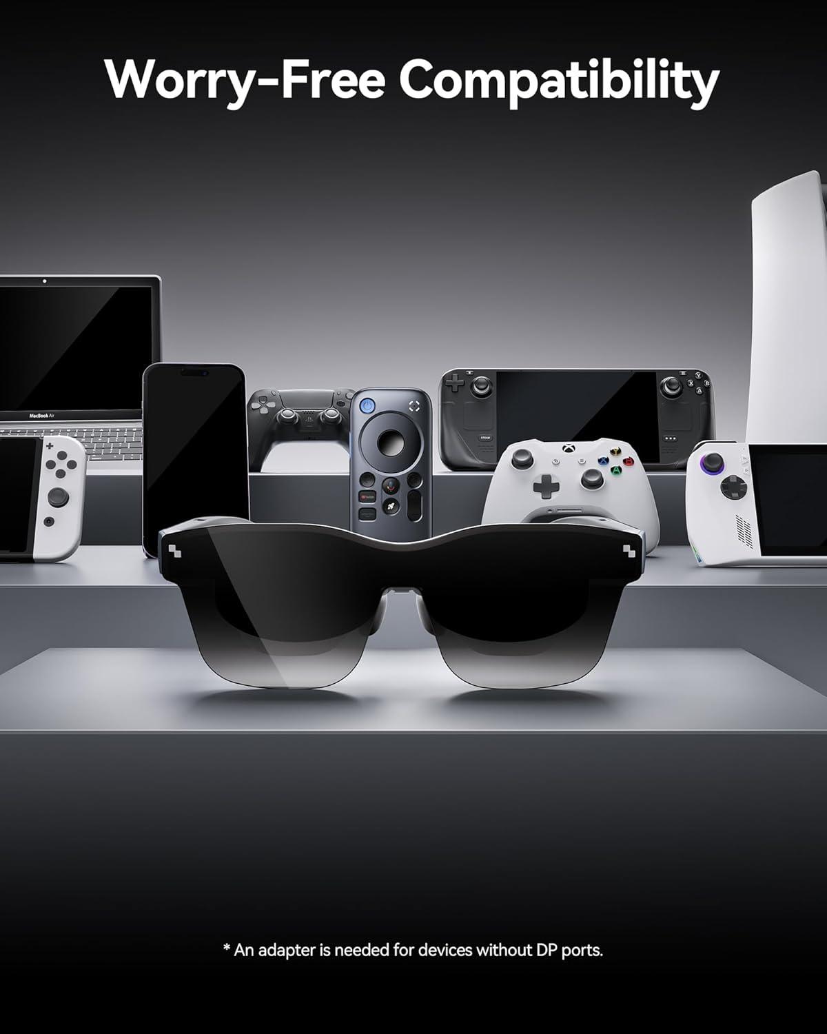 RAYNEO Air 2s AR/XR Glasses 201" 120Hz 5000 Nits FHD OLED Display, AR XR Video Gaming Glasses