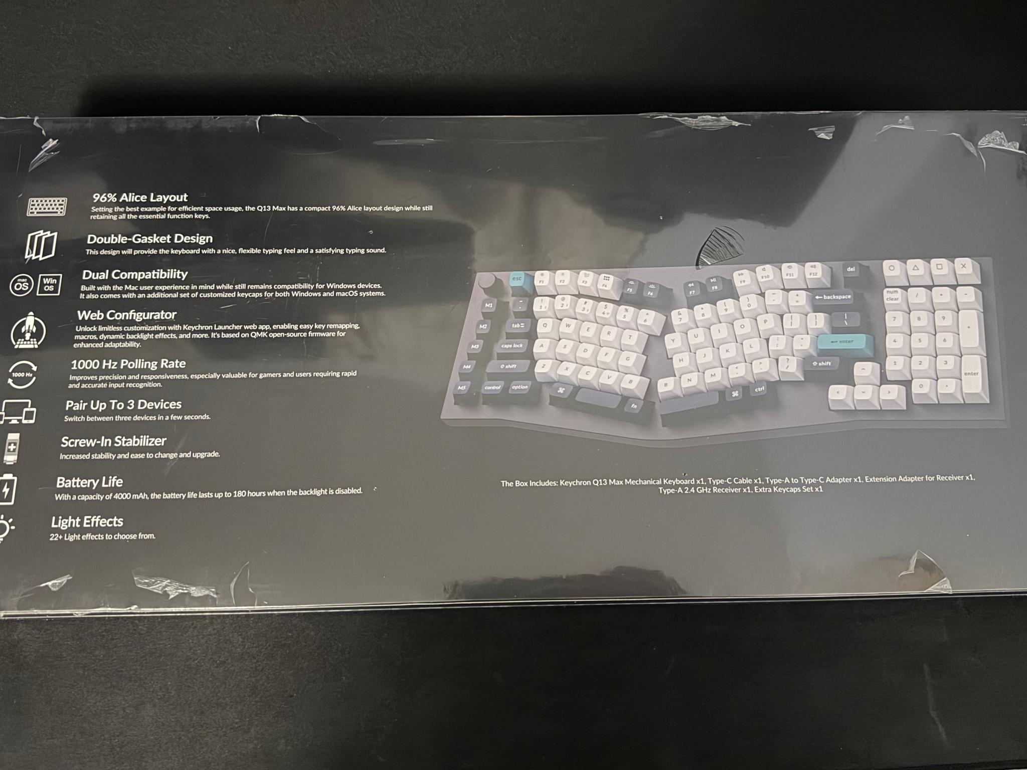 Keychron Q13 Max Alice Layout QMK Wireless Mechanical Keyboard