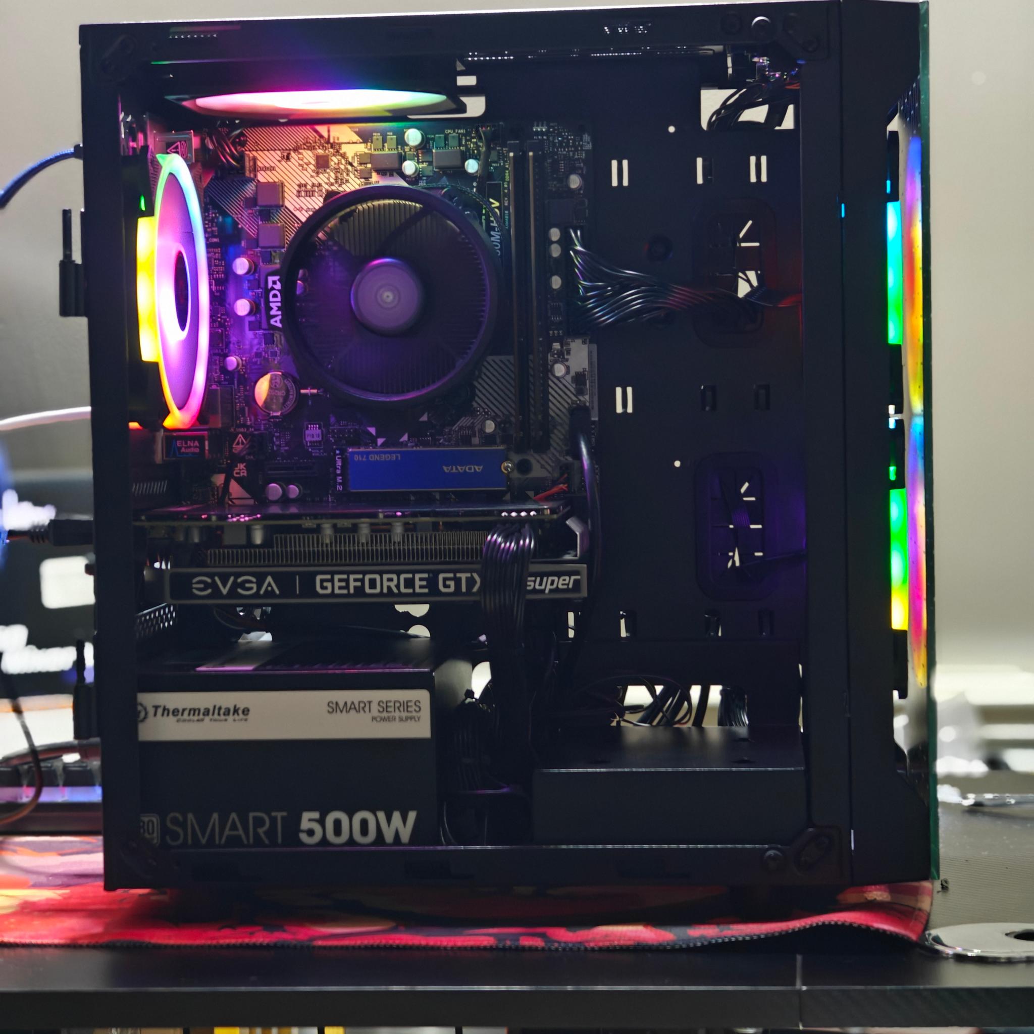 Gaming PC|AMD Ryzen 5 2600|16 GB DDR4 |1 TB NVME SSD|EVGA NVIDIA GEFORCE GTX 1660S|Windows 11 Home