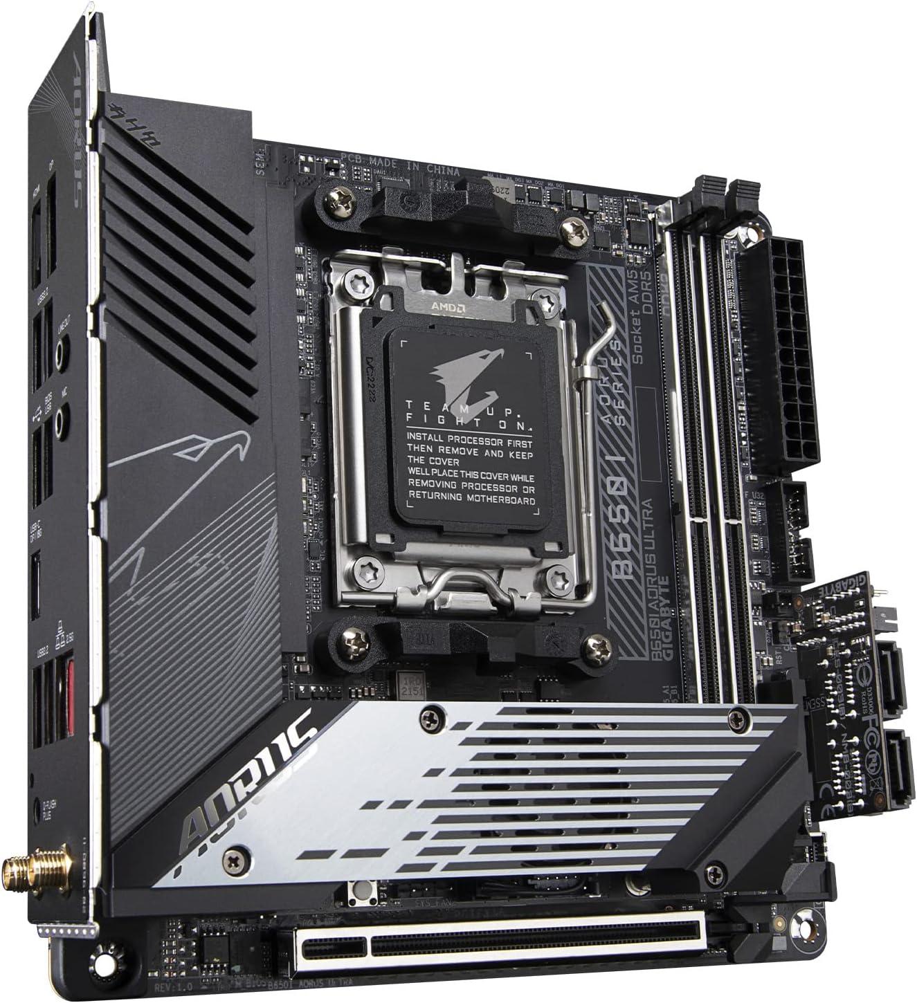 Brand New Gigabyte Aorus AMD B650I Ultra Gaming Desktop  Wifi Motherboard AM5 Mini ITX