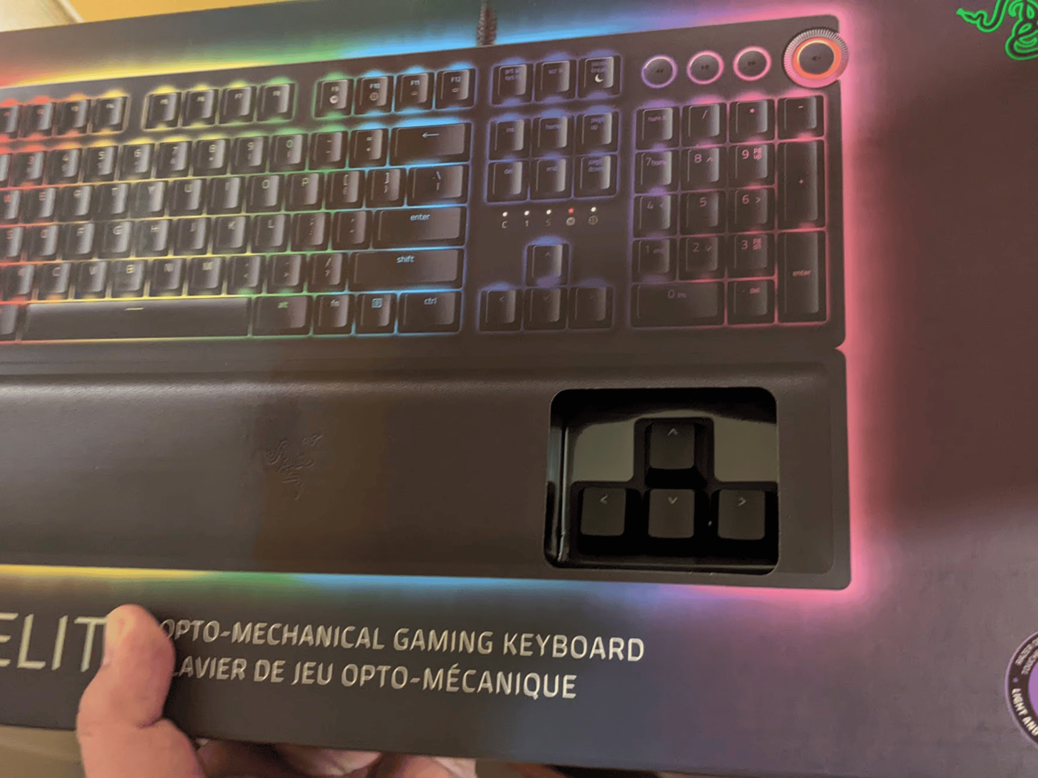 Razer Huntsman Elite (2020) RGB Wired Opto-Mechanical Gaming Keyboard (Purple Switches)