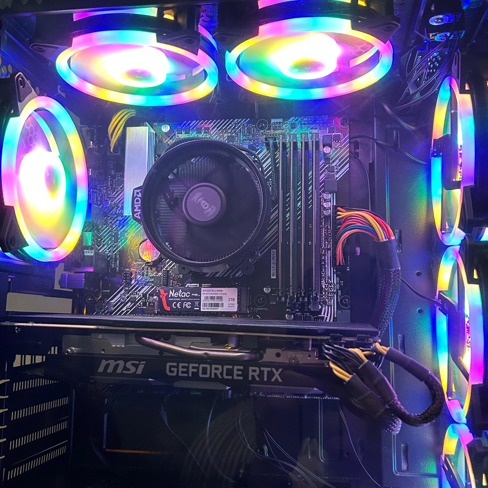 RTX Gaming PC - Ryzen 5 3600 32GB RAM 1TB NVMe SSD NVidia RTX 2070 SUPER