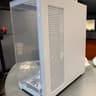 NEW - White Compact Dual-Chamber Mid Tower Airflow Case with Tempered Glass