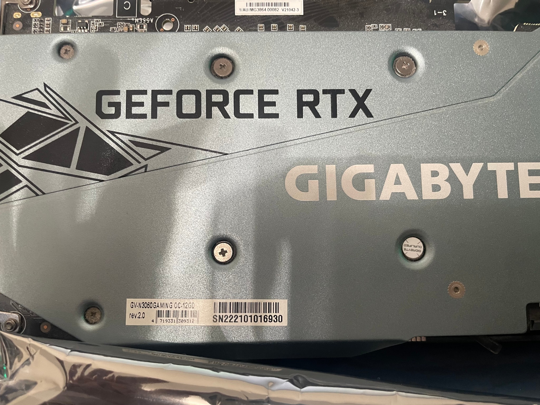 GIGABYTE GAMING OC GeForce RTX 3060 12GB