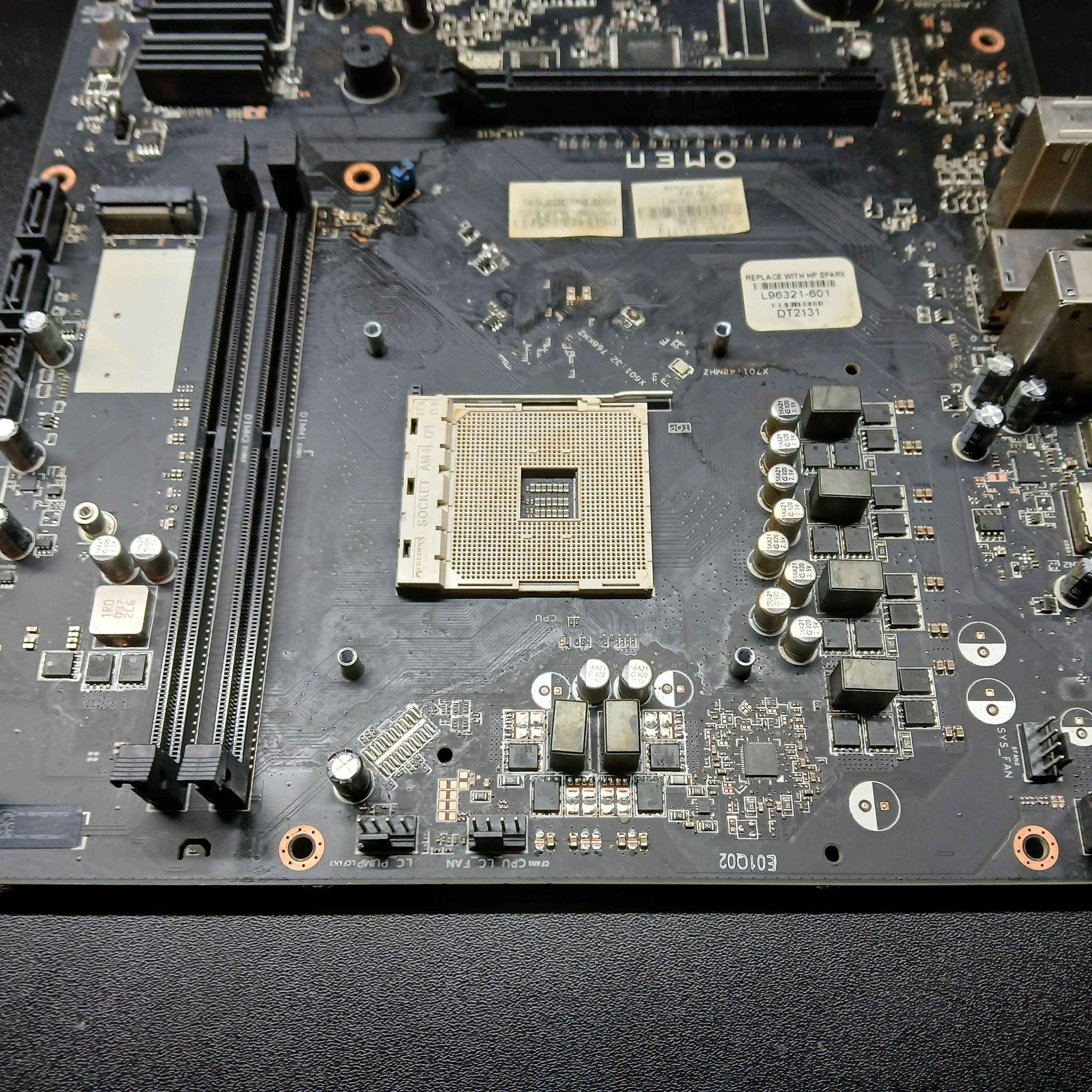 Broken HP Omen am4 m-atx motherboard & cpu cooler