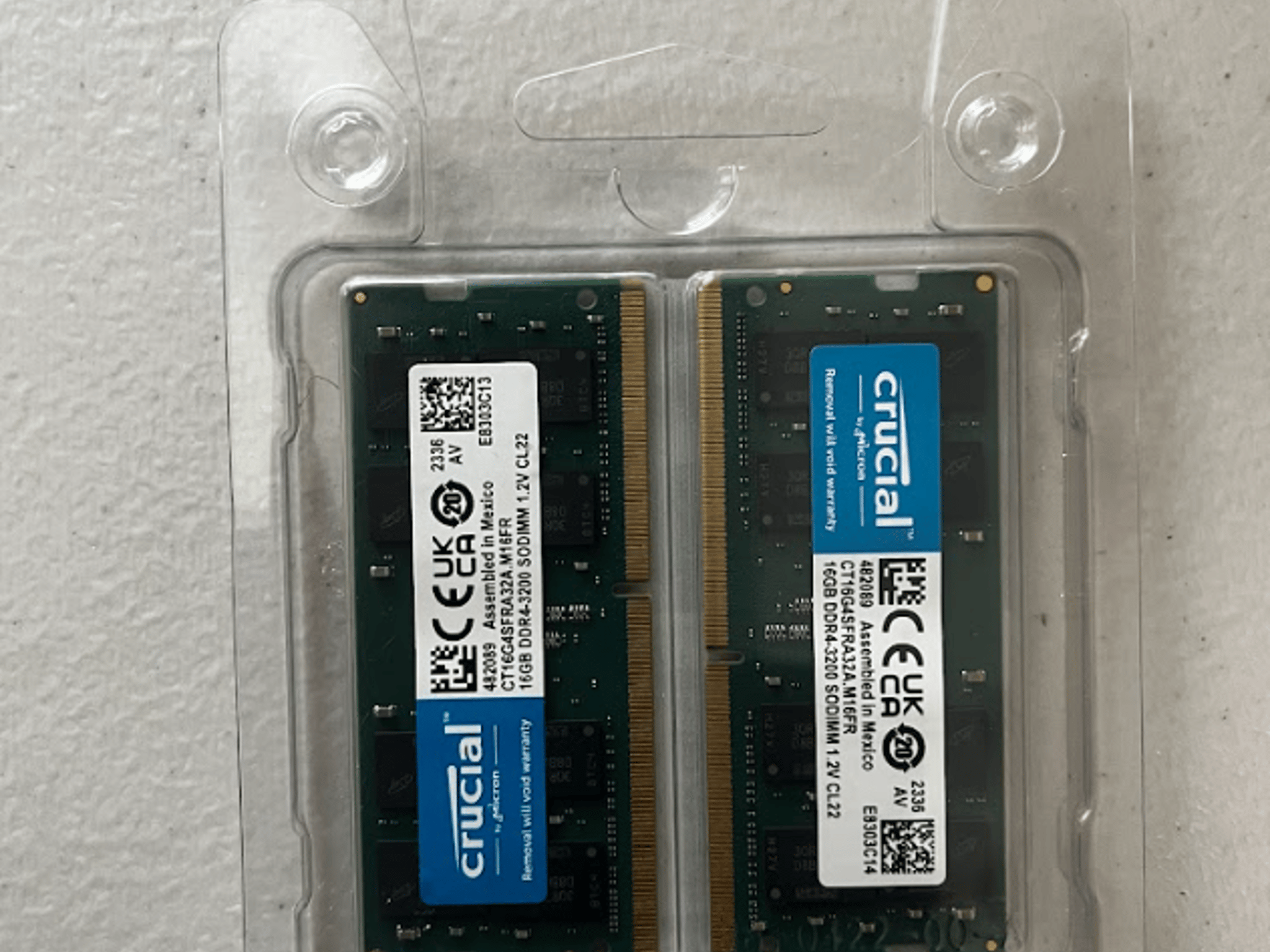 Crucial 2x16GB DDR4-3200 SODIMM Notebook RAM Kit