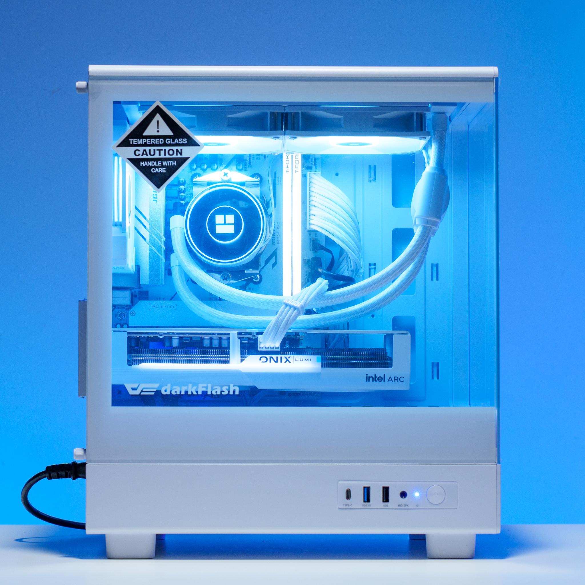 Pure White Gaming PC | Ryzen 5 7600x | Intel B580 | 32GB DDR5 RAM | 1TB m.2