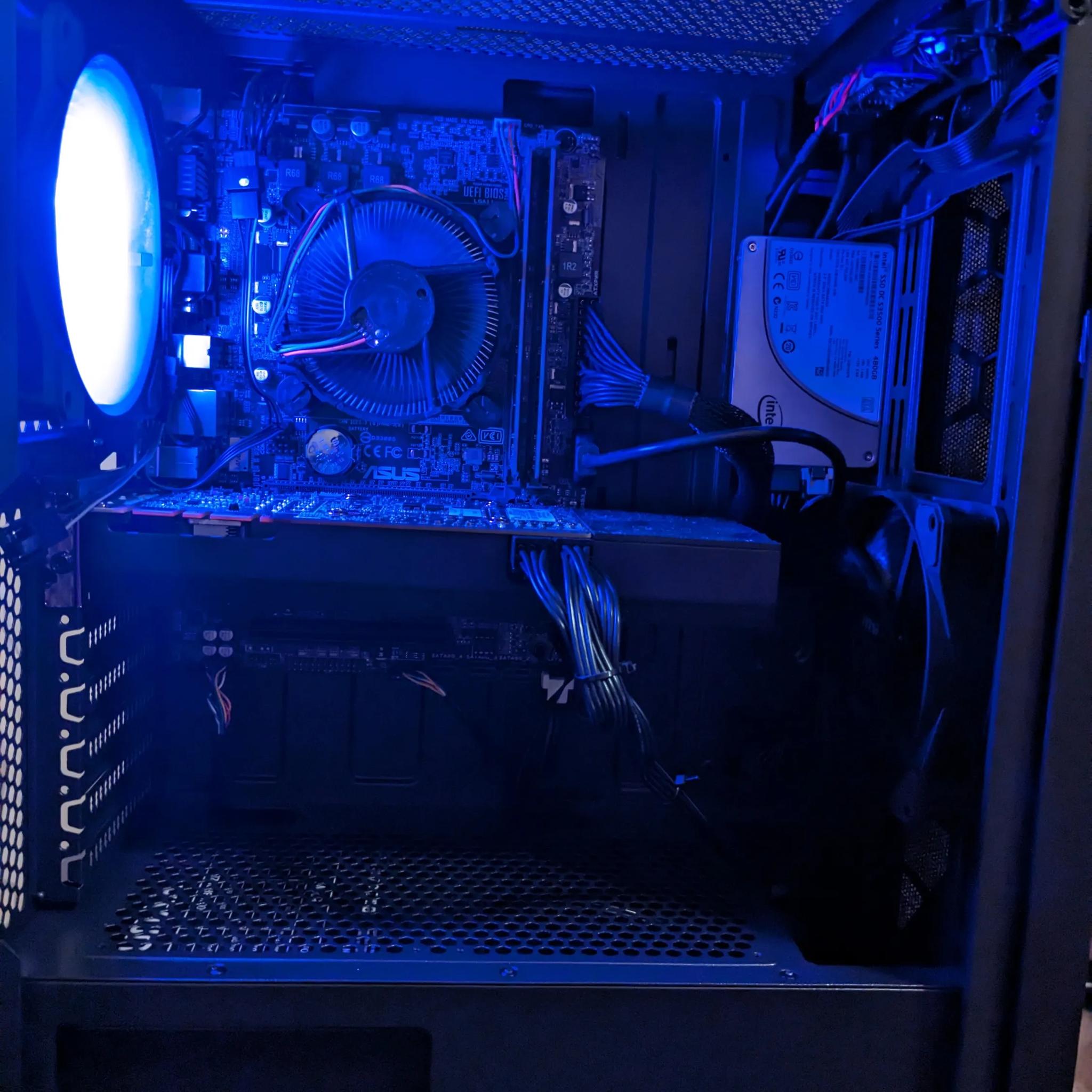 FREE SHIP|| i5-6600, GTX 970 4GB, 16GB RAM, 480GB SSD, Win11, RGB, WiFi