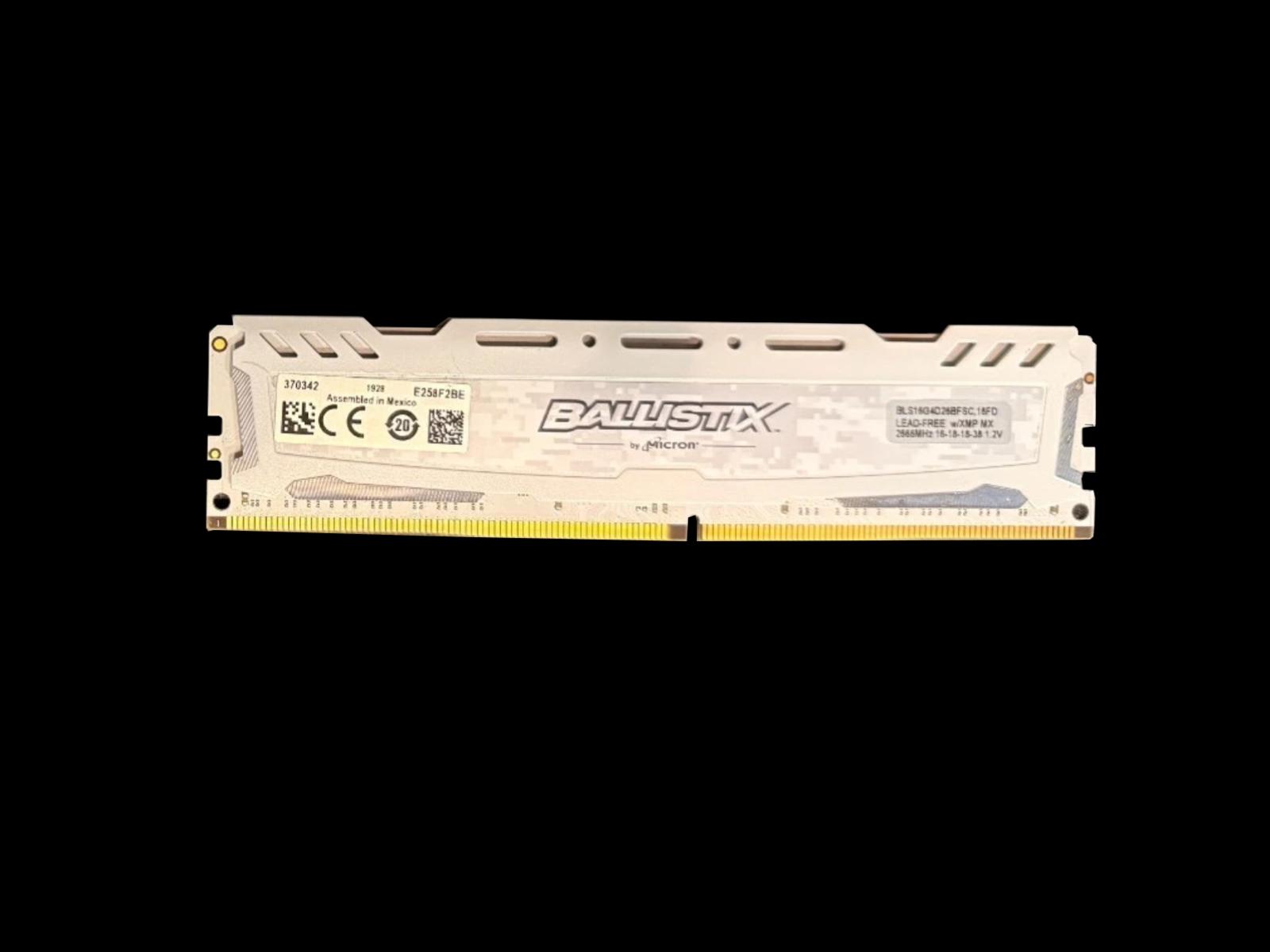 16 GB Ballistix DDR4-2400 BLS16G4D26BFSC.16FD Micron