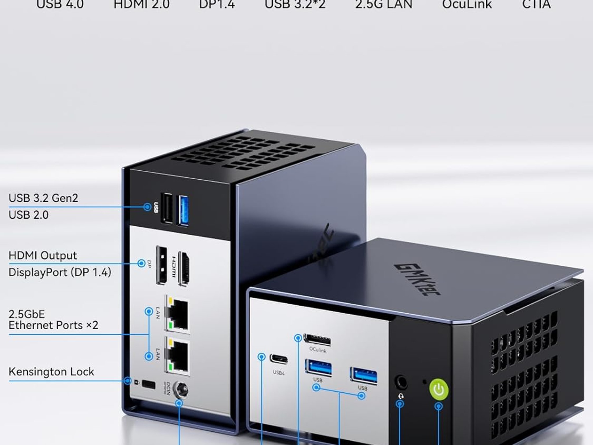 Ryzen 7 7735HS + 32GB DDR5 RAM + 1TB NVME SSD GMKtec NucBox K16 Mini PC