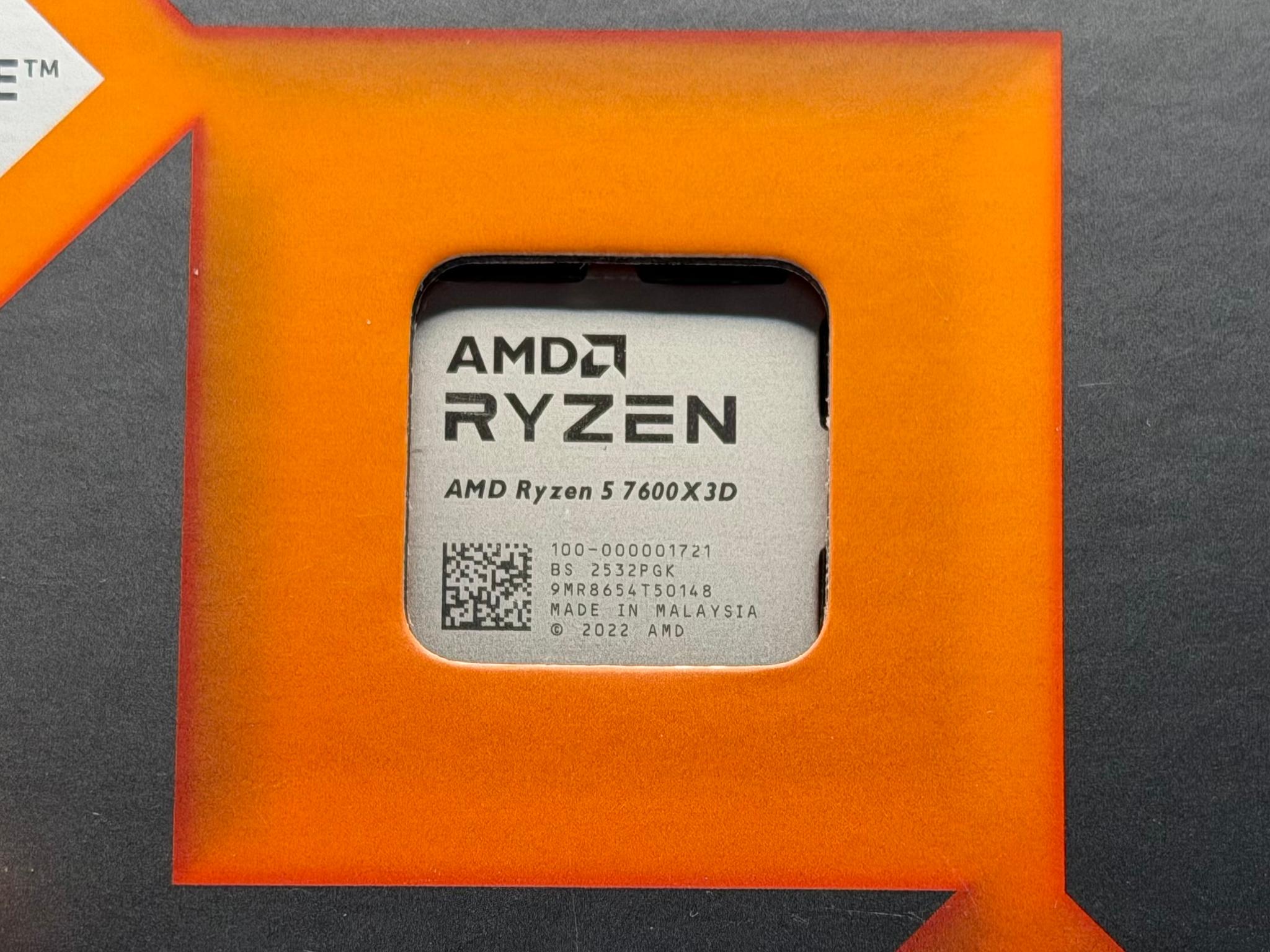 AMD Ryzen 5 7600X3D with Radeon Graphics 6 Core 12 Thread Zen 4