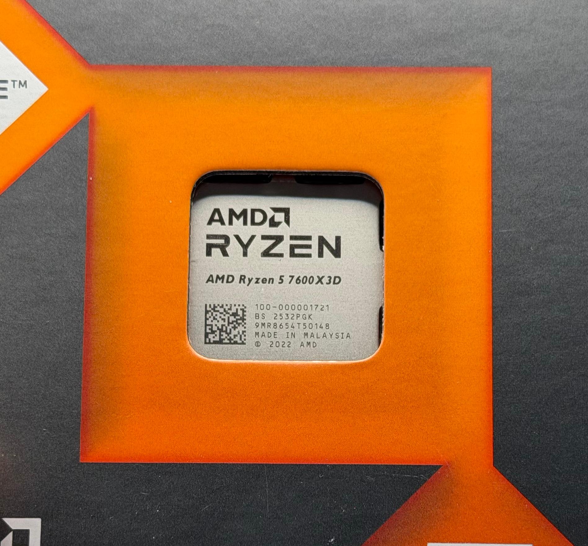 AMD Ryzen 5 7600X3D with Radeon Graphics 6 Core 12 Thread Zen 4