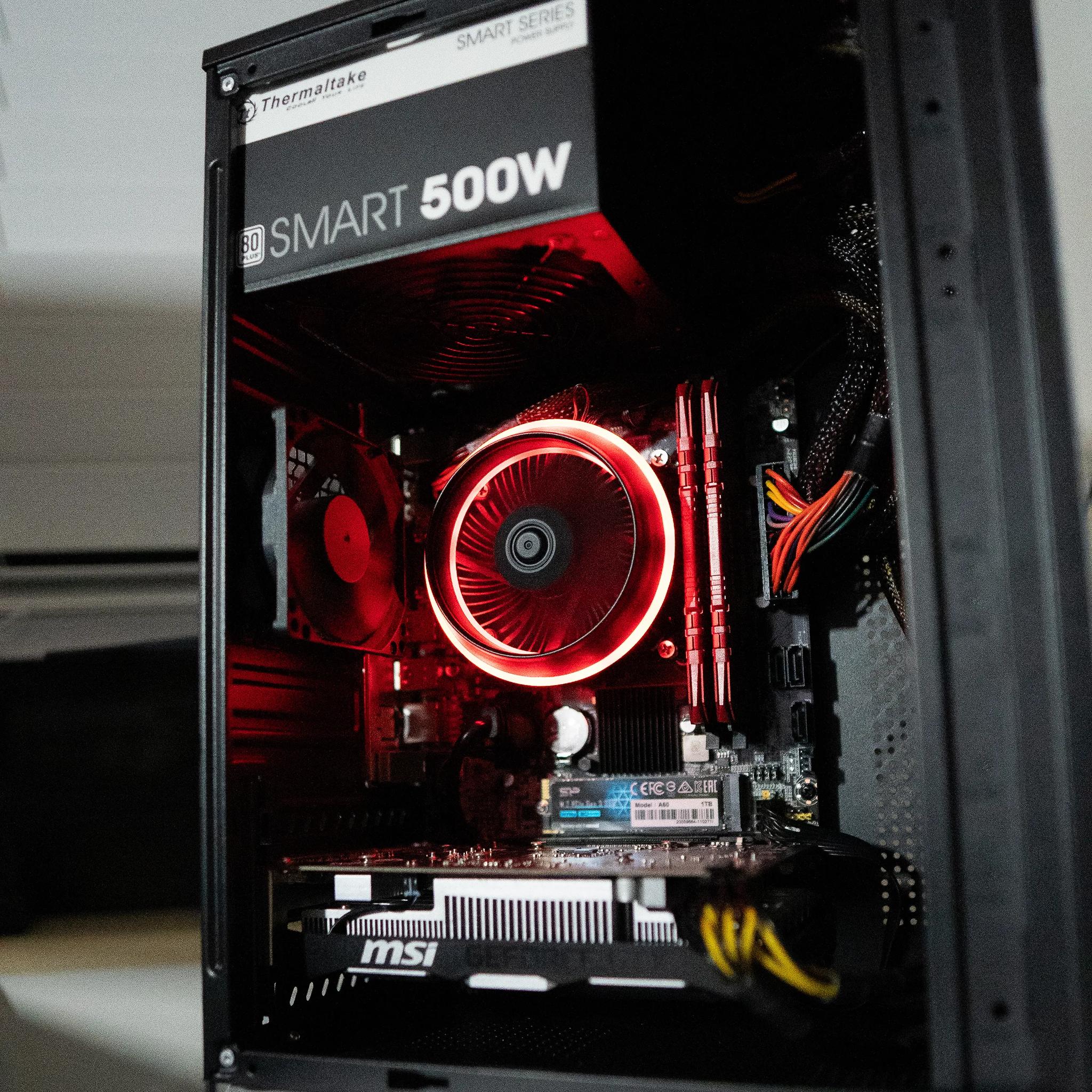 🩸🩸 | GTX 1650 | INTEL i3 8100 | 16GB DDR4 RAM | 1TB NVME SSD | Ruby Rocket 2.0